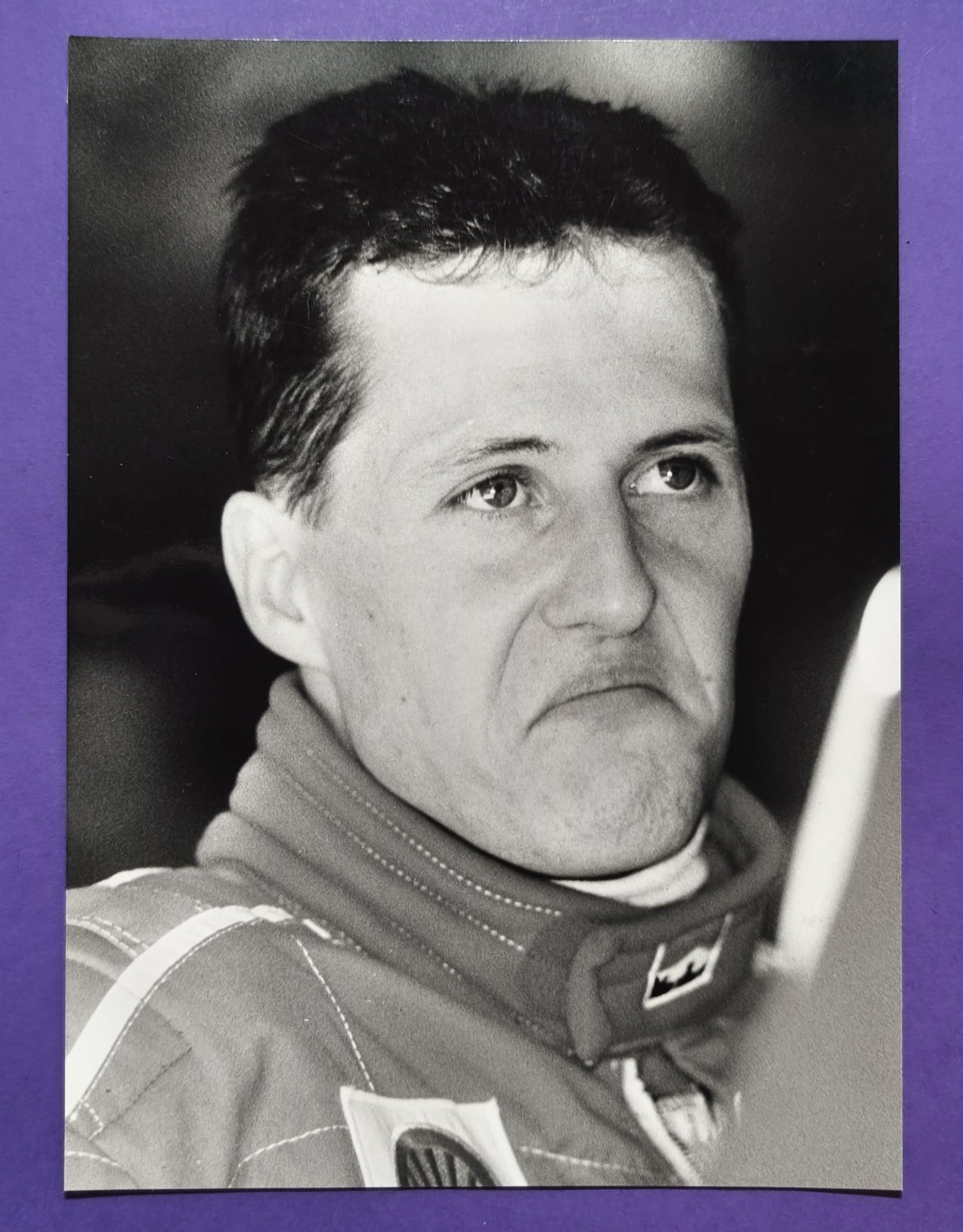 altes Pressefoto, Michael Schumacher, Ferrari, Formel 1 Grand Prix Großbritanien Silverstone 1998, 15x21cm