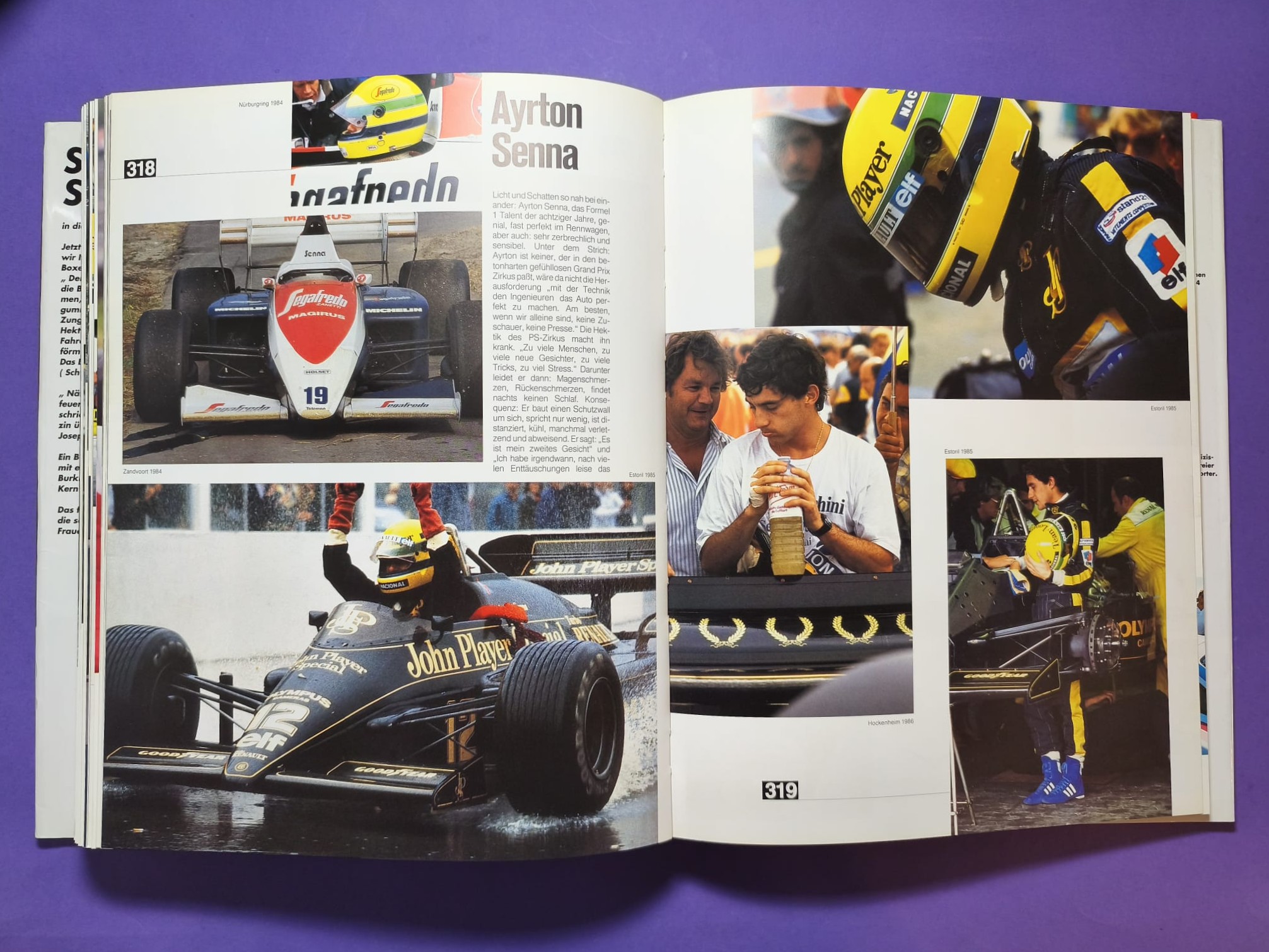 altes dickes großes TOP Buch 180 Rennfahrer, Formel 1, 3, Indy, Nascar, Lauda, Berger, Gartner, Senna,.. 381 Seiten