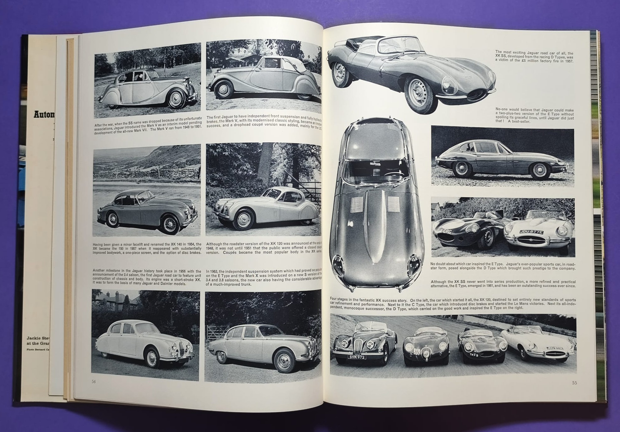 altes Buch, Automobile Year 1969-1970, Ford Capri, Opel Manta,.. Formel 1, LeMans, Rallye, Indy Car,.. Jochen Rindt, Hill, Ickx, Siffert, Stewart,.. Lotus, Ferrari, Porsche 917, Matra,.. ENGLISCH!