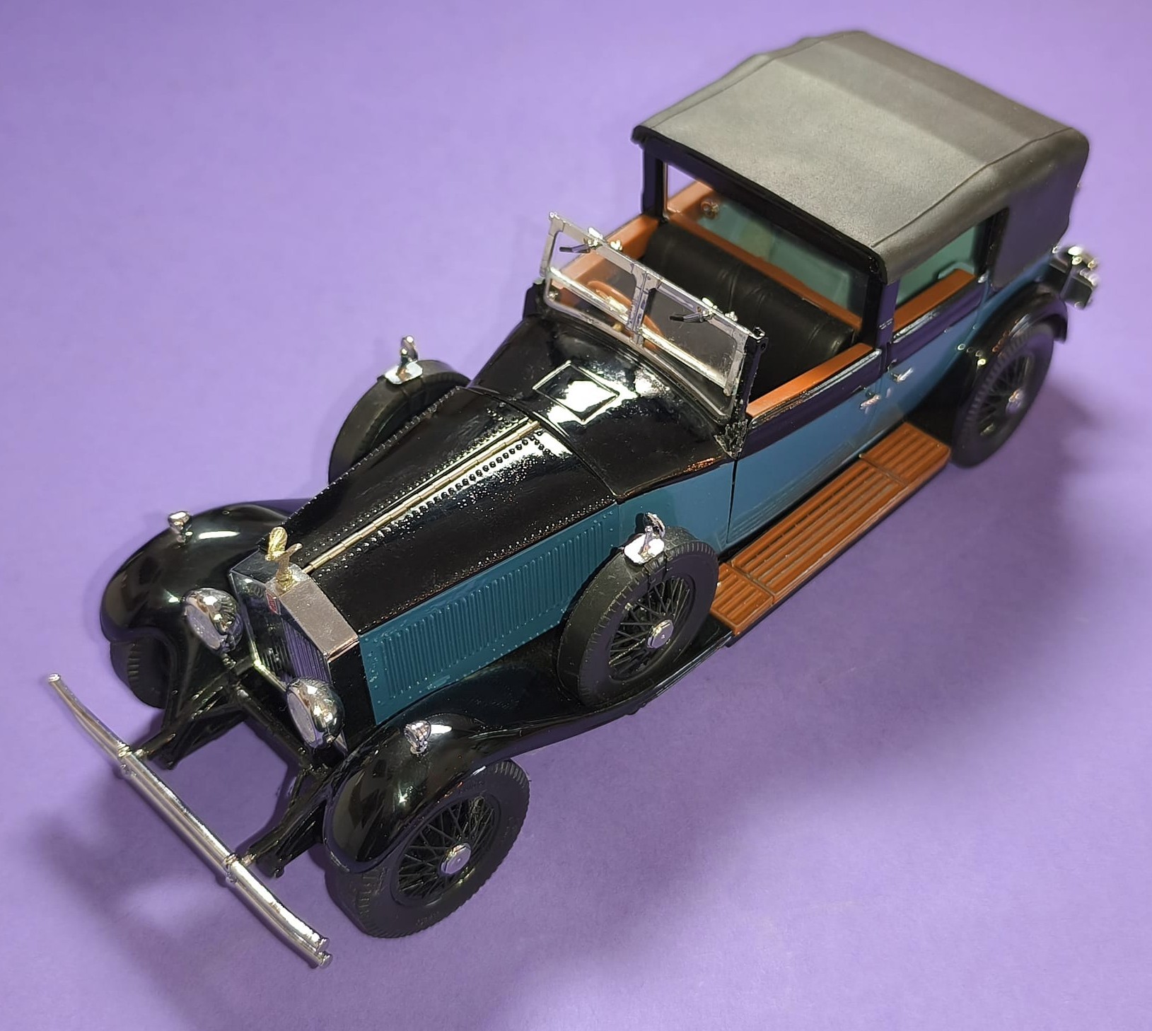 altes Modellauto 1:24, Rolls Royce Phantom I, 1929, Hersteller: Franklin Mint, In Original Verpackung