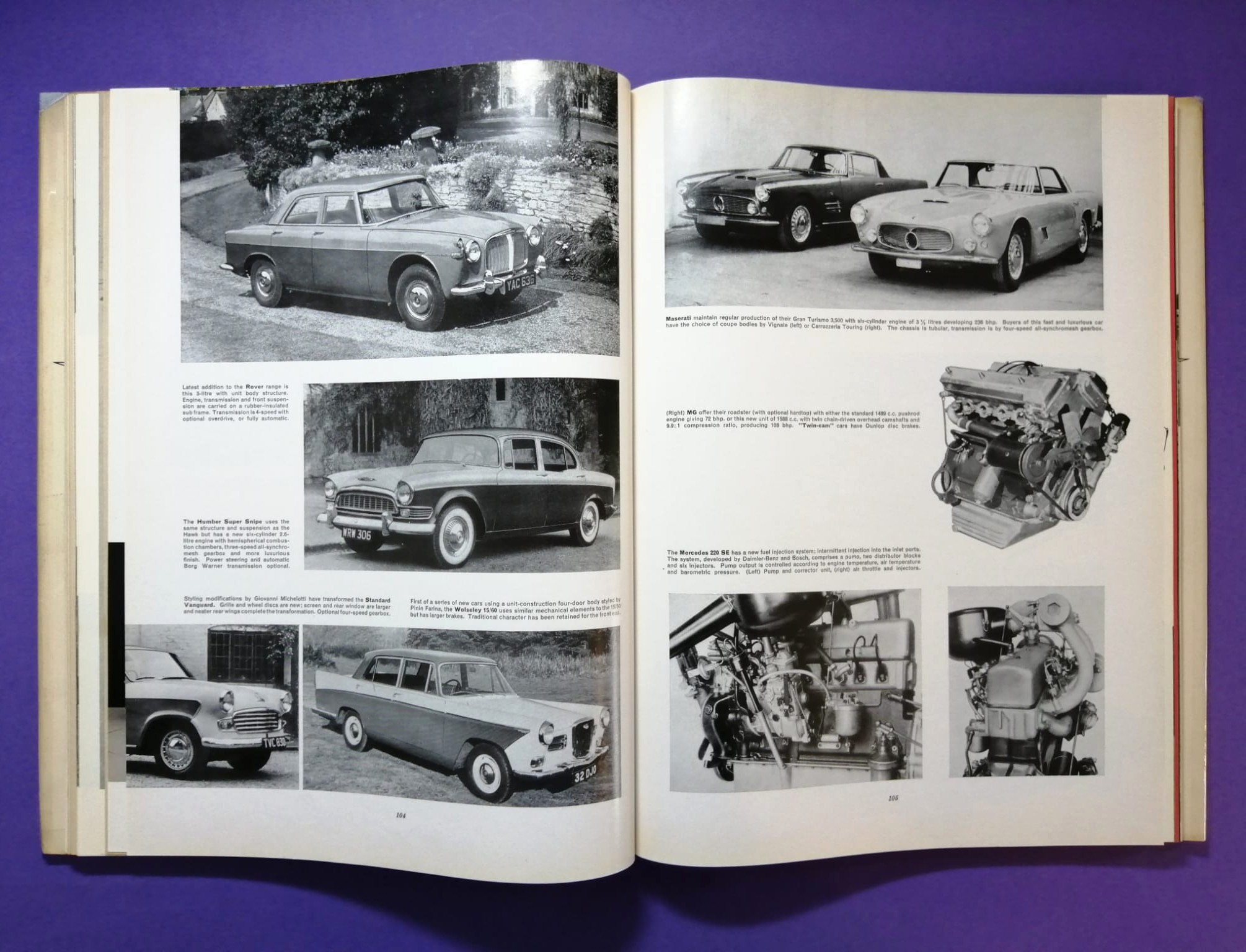 RARITÄT! sehr altes Buch, Automobile Year 1958-1959 Nr.6, Borgward, Porsche Spider,.. Formel 1, LeMans, Targa Florio,.. Brooks, Hailwood, Surtess,.. Aston Martin DBR1/300,.. ENGLISCH!