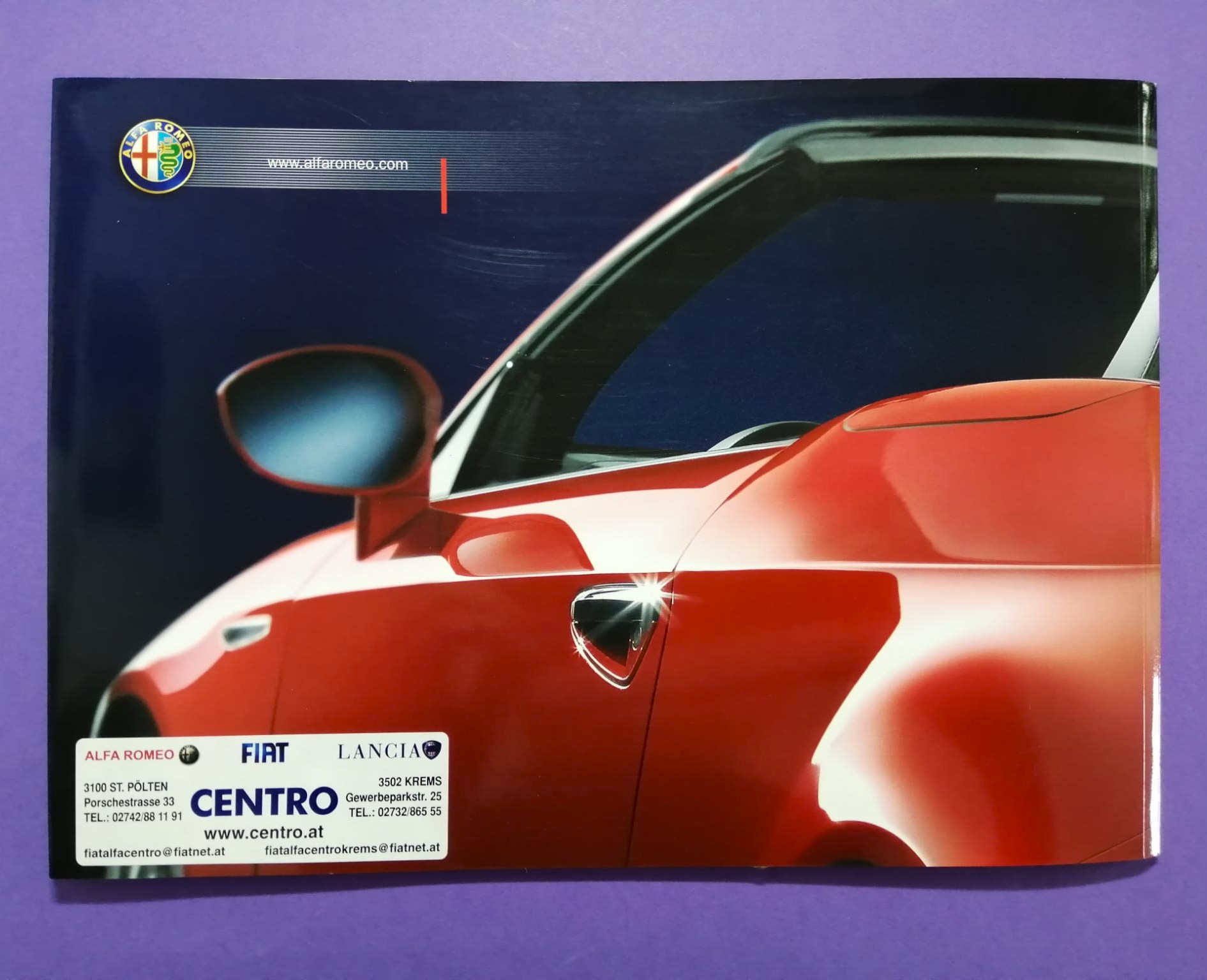 altes Original Autoprospekt, Alfa-Romeo Spider / Brera, Cabrio, V6.., aus dem Jahr 2006