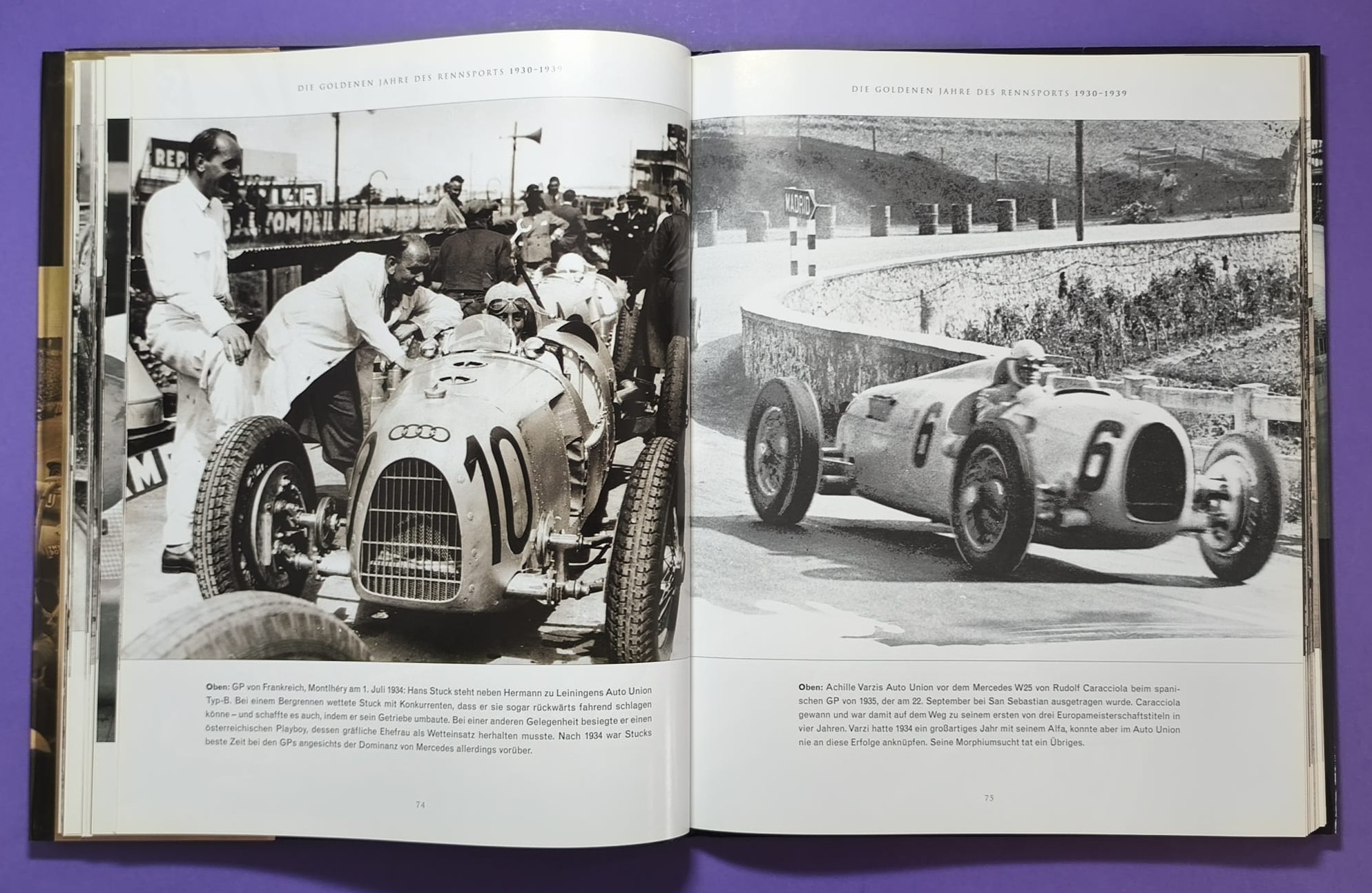 Buch, Das goldene Zeitalter des Rennsports 1920 bis 1965, die Autos, die Rennen, die Fahrer, Formel 1 Grand Prix, 24h LeMans, Ferrari, Mercedes,..