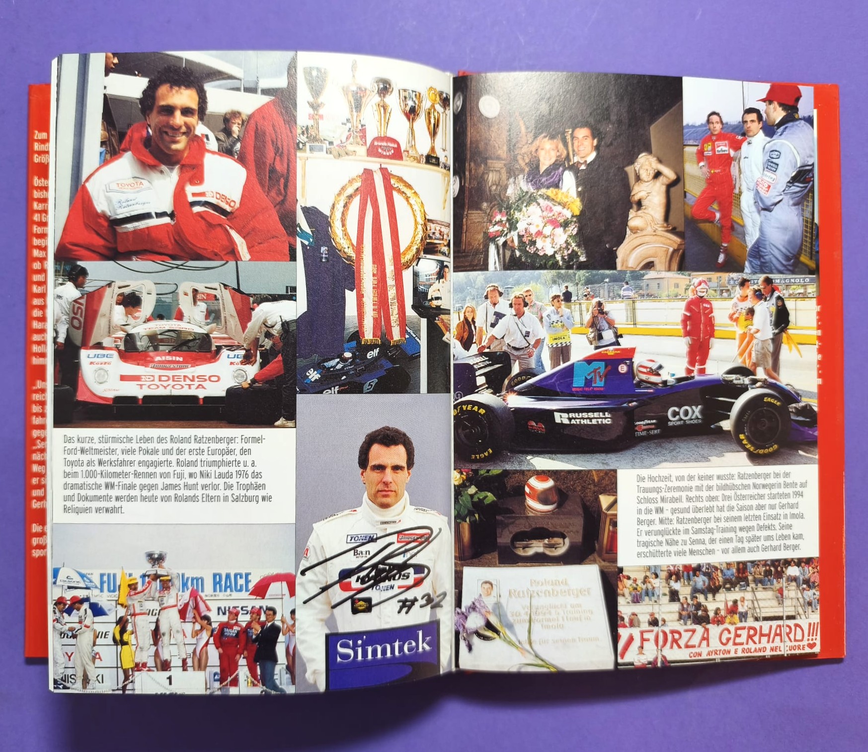 altes Buch, Unsere Champions 1900 bis 2003, Rindt, Lauda, Gartner, Berger, Ratzenberger, Hollaus,... Formel 1, LeMans, Motorsport