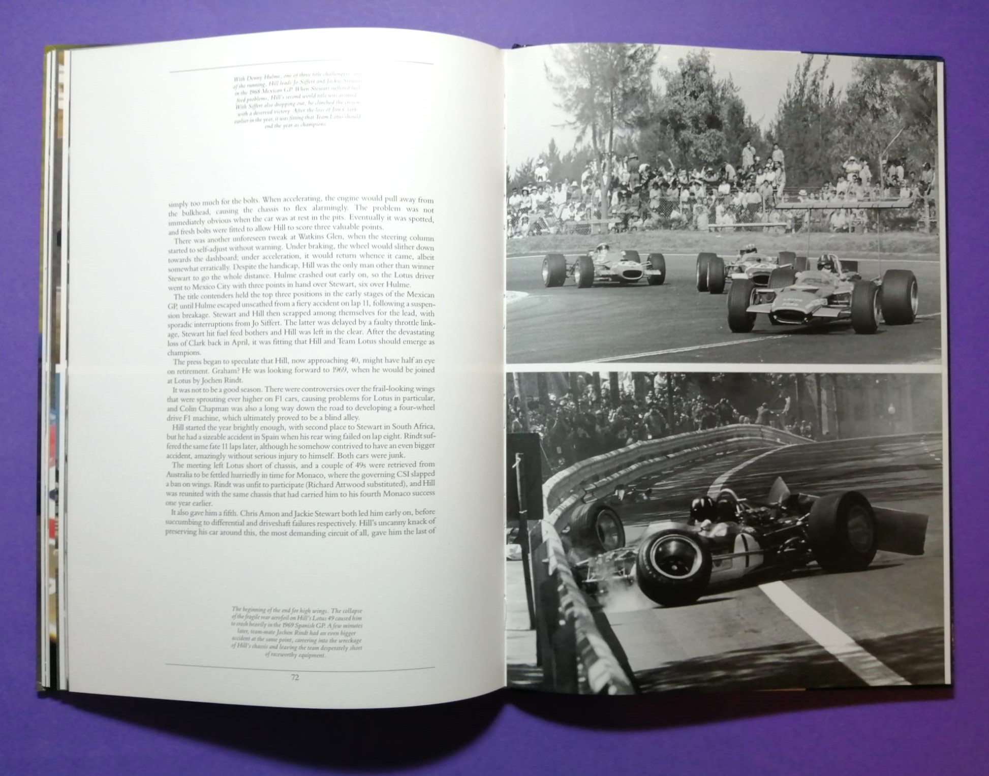 altes Buch, Graham Hill, Formel 1 Grand Prix Weltmeister, BRM, Lotus,.. Englisch!