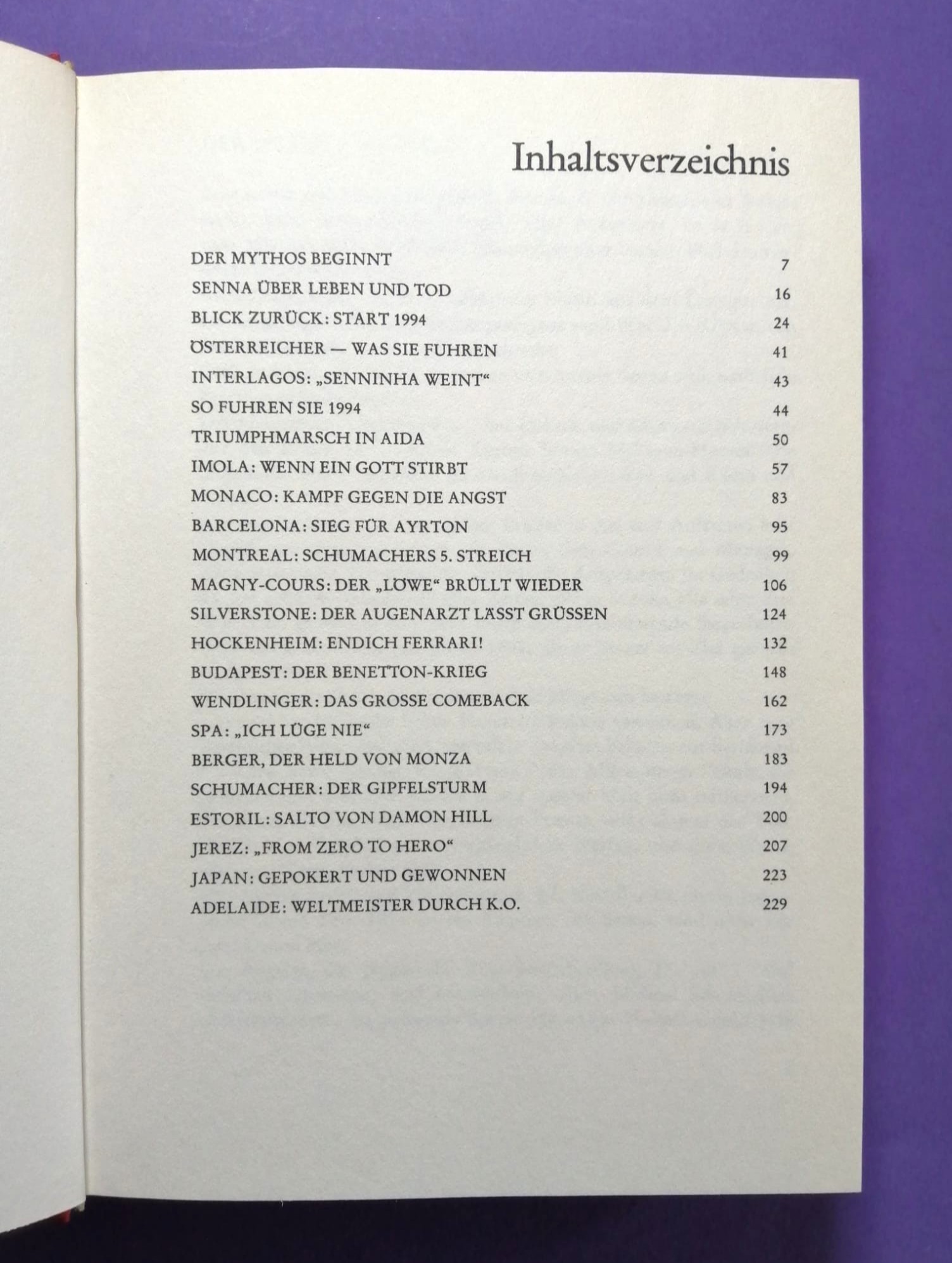 altes Buch Grand Prix Story 1994, Formel 1 Grand Prix Jahrbuch, Heinz Prüller, Ayrton Senna, Weltmeister Schumacher Benetton