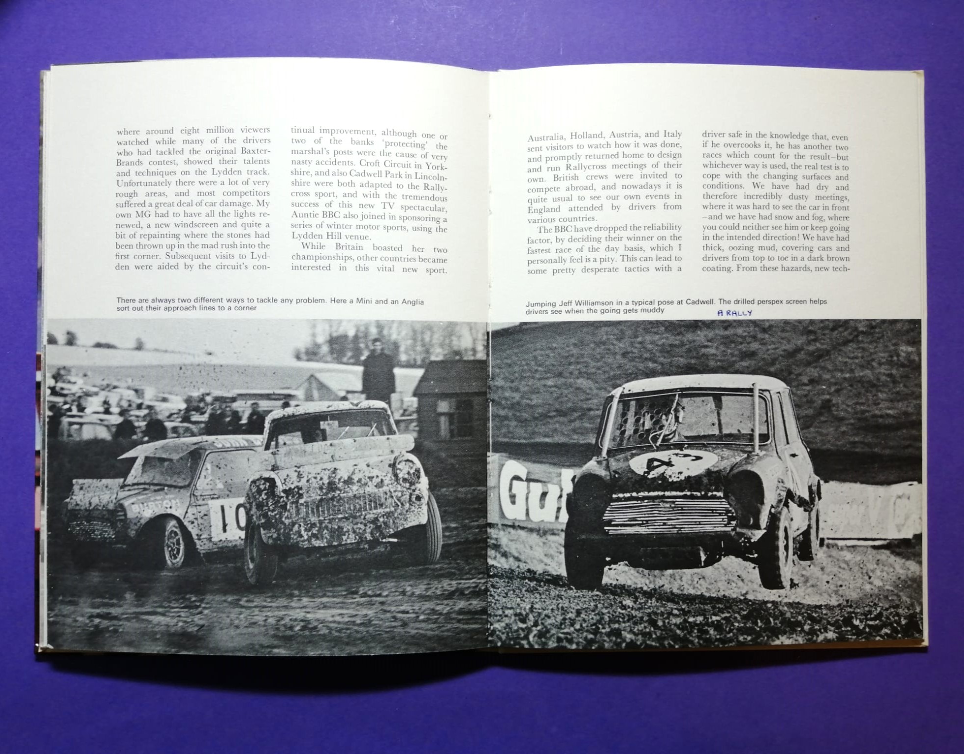 altes Buch, Motor Racing, The International Way, Nr. 2, Jochen Rindt, Gold Leaf Lotus Formel 1, 24h LeMans, Matra, Porsche 917, Mini, Jackie Stewart,.. Englisch!