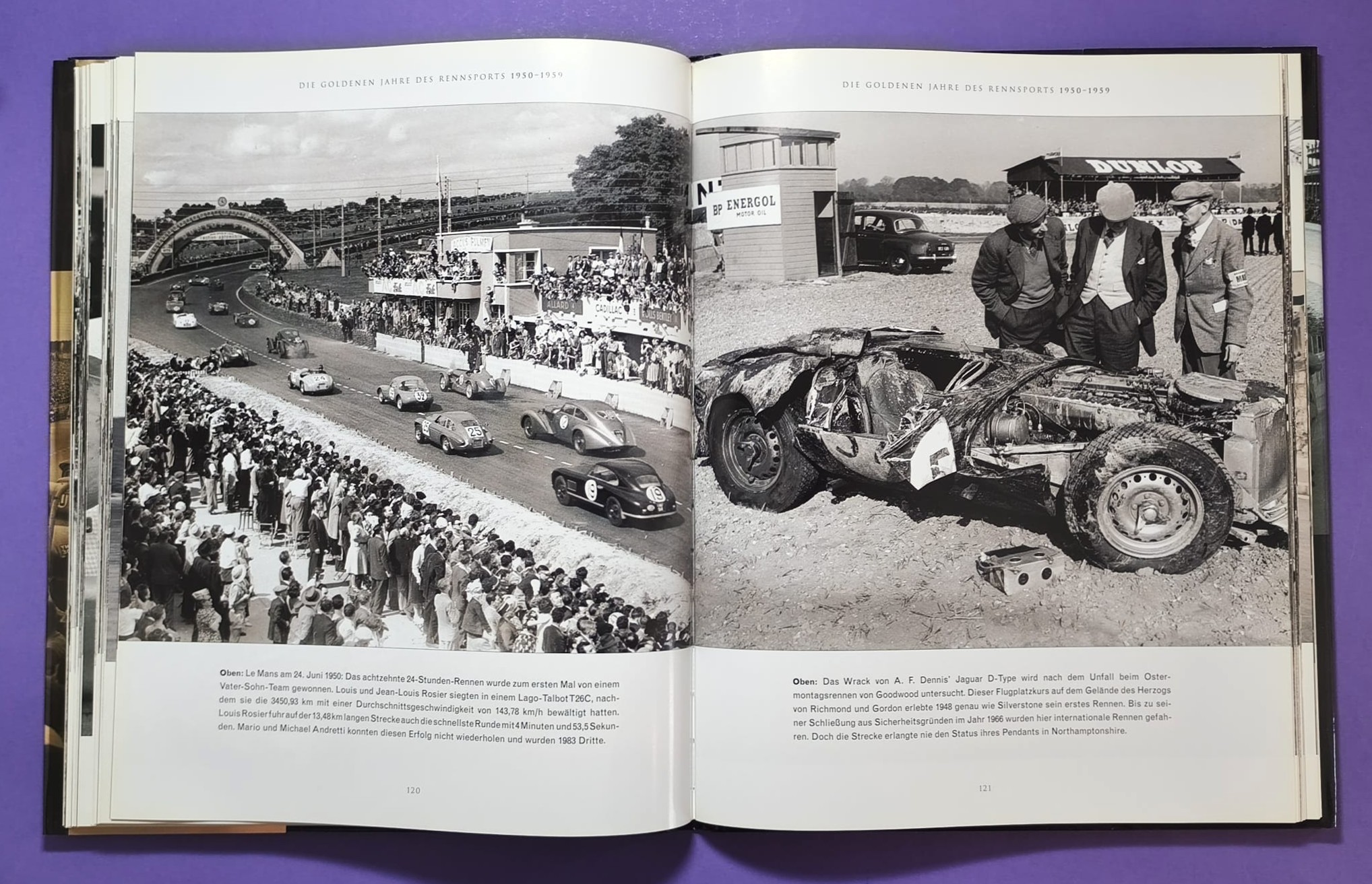 Buch, Das goldene Zeitalter des Rennsports 1920 bis 1965, die Autos, die Rennen, die Fahrer, Formel 1 Grand Prix, 24h LeMans, Ferrari, Mercedes,..
