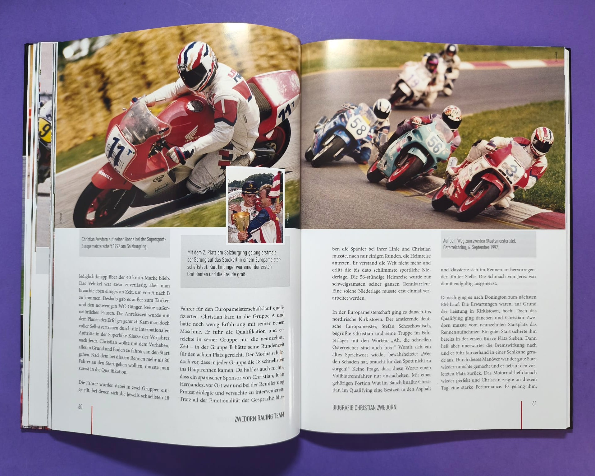 Buch, Legenden des Motorradsports, Christian Zwedorn, Von der Erde bis zum Mond, Honda Cup 
