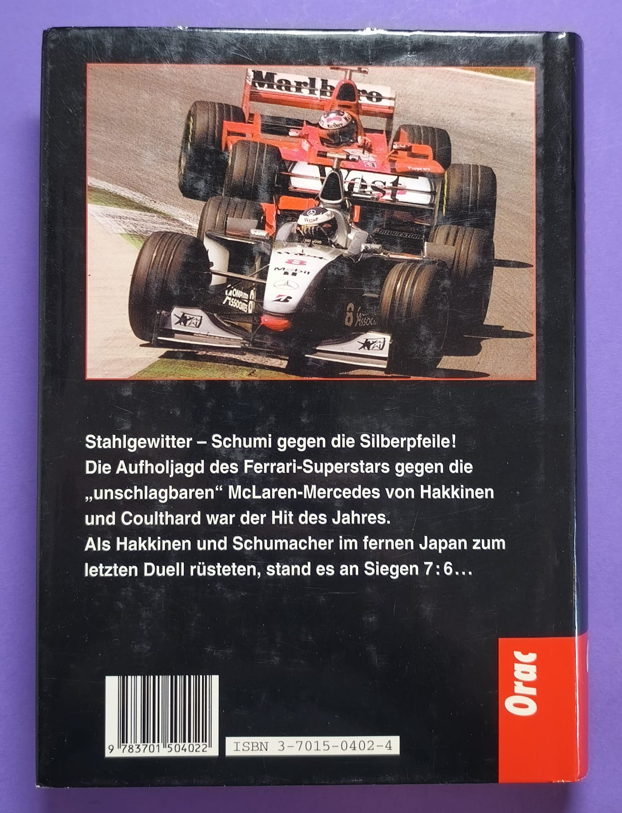 altes Buch Grand Prix Story 1998, Heinz Prüller, Formel 1 Grand Prix Jahrbuch, Weltmeister Mika Häkkinen, McLaren Mercedes