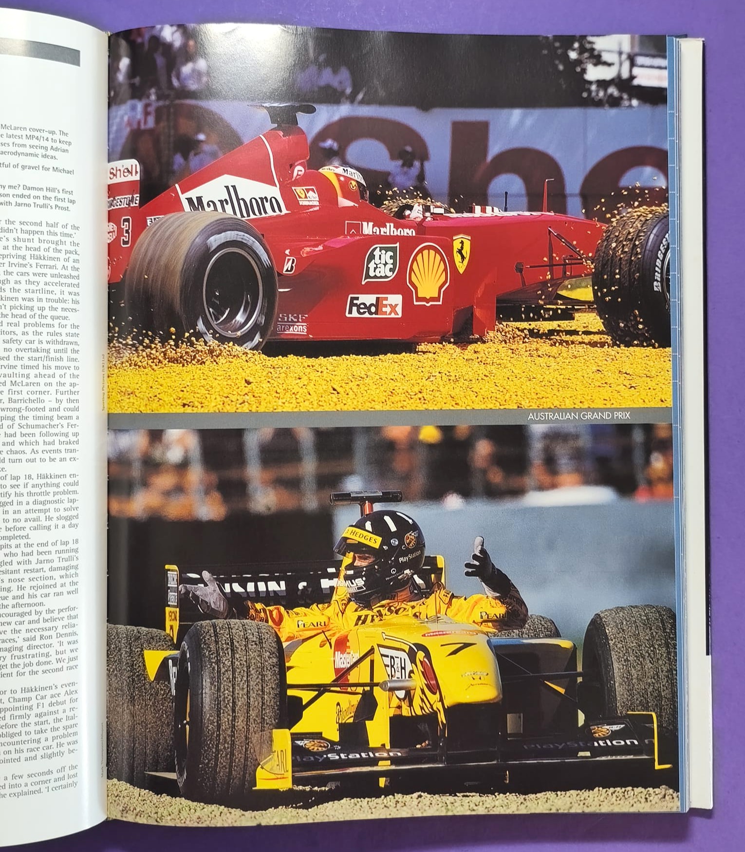 altes Motorsport Jahrbuch Autocourse 1999-2000, Formel 1, 3000, 3, Alex Zanardi, Schumacher, Häkkinen, Hill, Button,.. Ferrari, ProstGP,.. A1-Ring Spielberg, US, LeMans, Tourenwagen Nissan Primera, Volvo,.. MGF Cup, ENGLISCH!