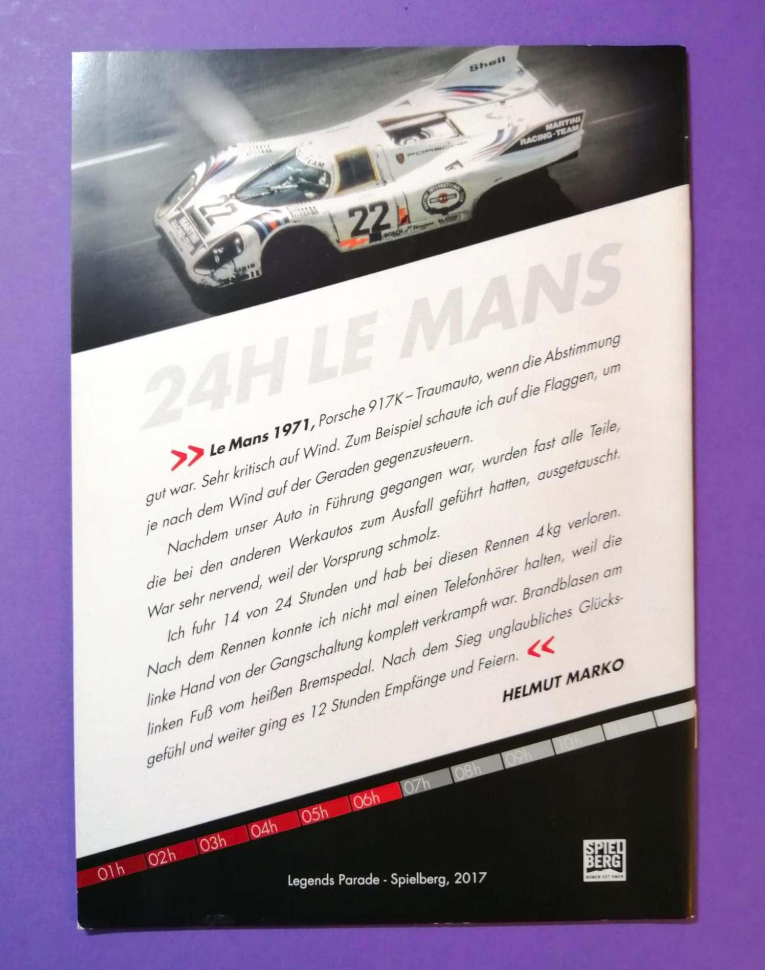 Programmheft, Legenden 24h LeMans, Porsche 917, 936, 962, 919, Audi, BMW, Ferrari, Bentley, Marko, Stuck,.. 15x21cm 
