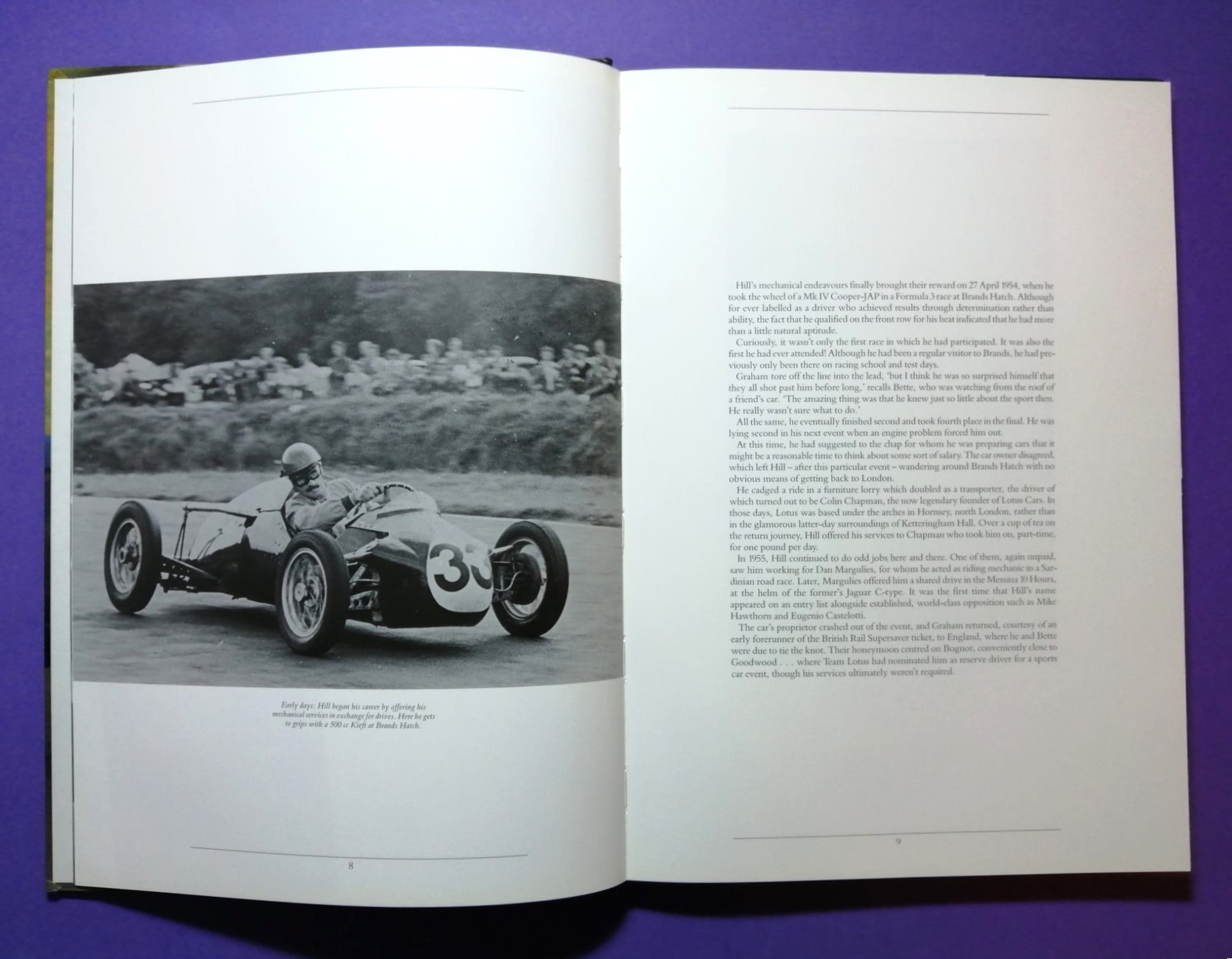 altes Buch, Graham Hill, Formel 1 Grand Prix Weltmeister, BRM, Lotus,.. Englisch!