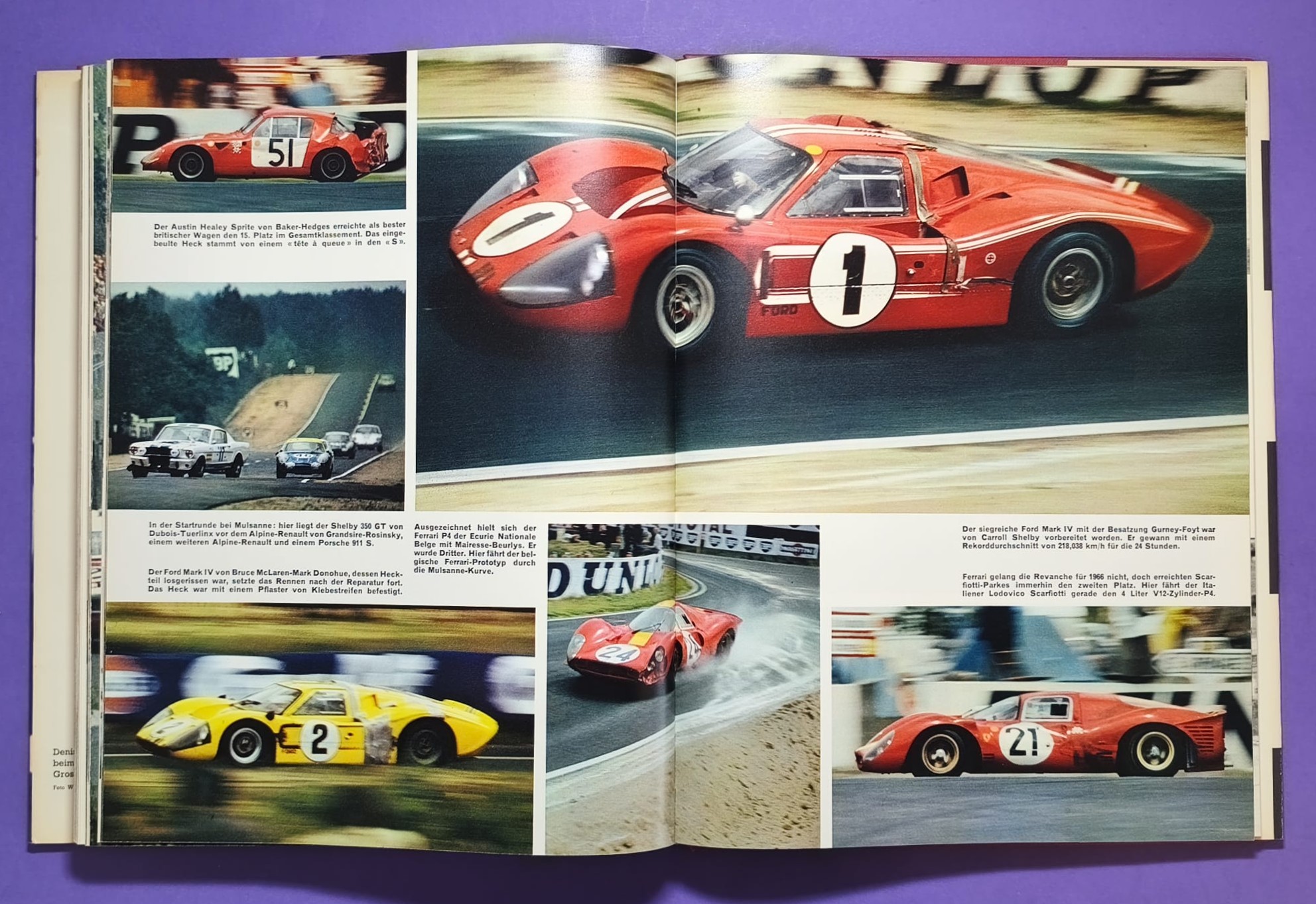 altes Buch, Auto Jahr 1967-1968, Nr. 15, Alfa, BMW, Lotus, Ferrari, Mini, Ford GT40.. Formel 1, LeMans, Rallye,.. Jochen Rindt, Brabham, Clark, Hill,..