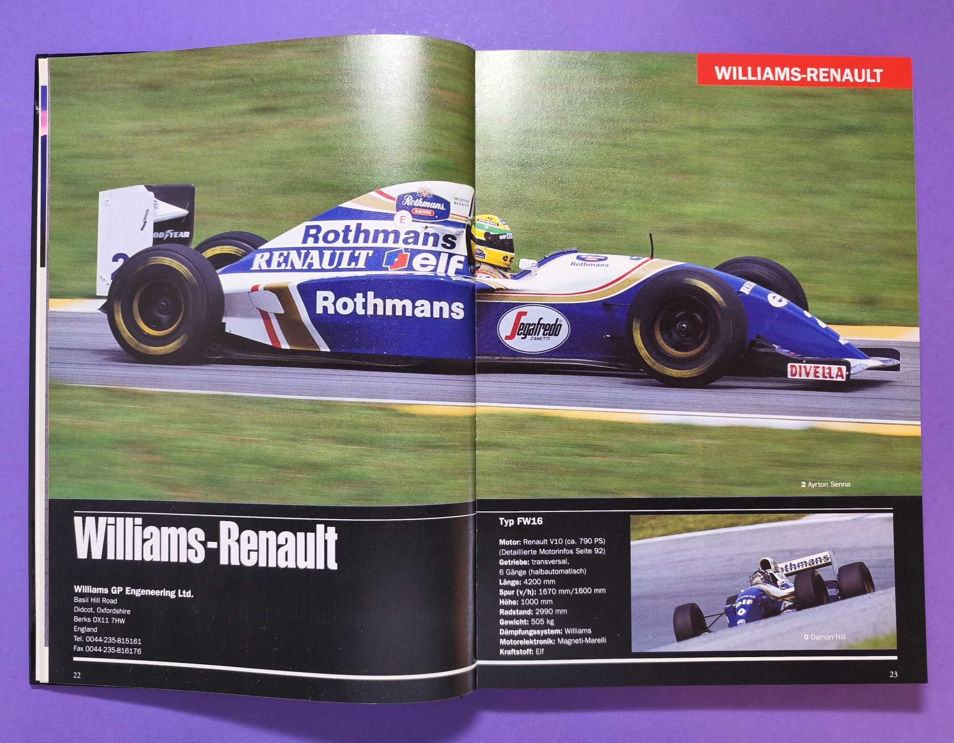 altes Buch, GRAND PRIX 1994, Live Miterlebt, Formel 1, Ayrton Senna Williams, Michael Schumacher Benetton, Ratzenberger Simtek,..