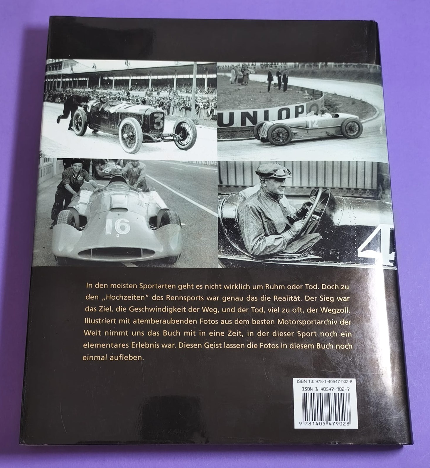 Buch, Das goldene Zeitalter des Rennsports 1920 bis 1965, die Autos, die Rennen, die Fahrer, Formel 1 Grand Prix, 24h LeMans, Ferrari, Mercedes,..