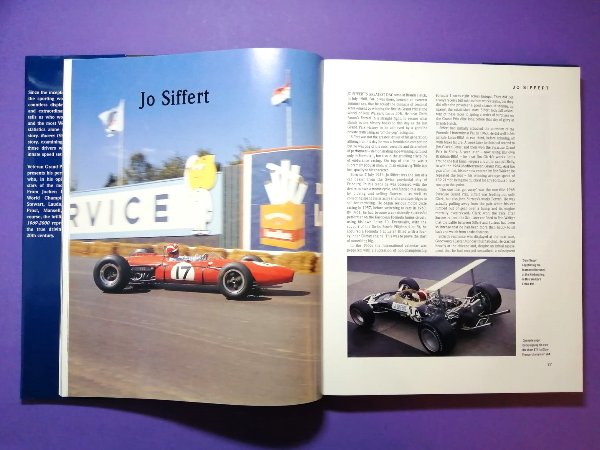 altes Buch, Racers 1969-2000, The Legends of Formula 1, Cevert, Rindt, Courage, Lauda, Hunt, Peterson, Pironi, Senna, Schumacher, Villeneuve,.. Englisch!
