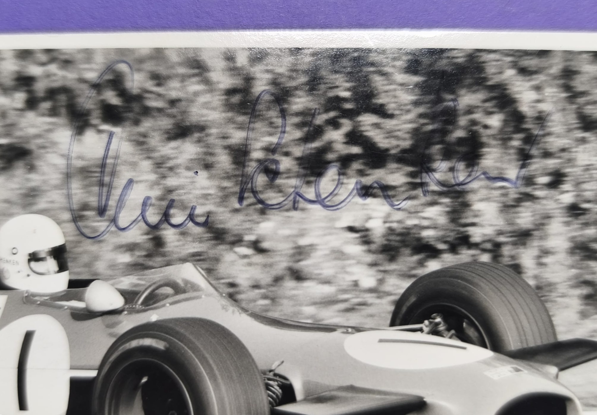 Original Autogramm, Tim Schenken, Formel 3, 60er Jahre, alte Karte 9x14cm