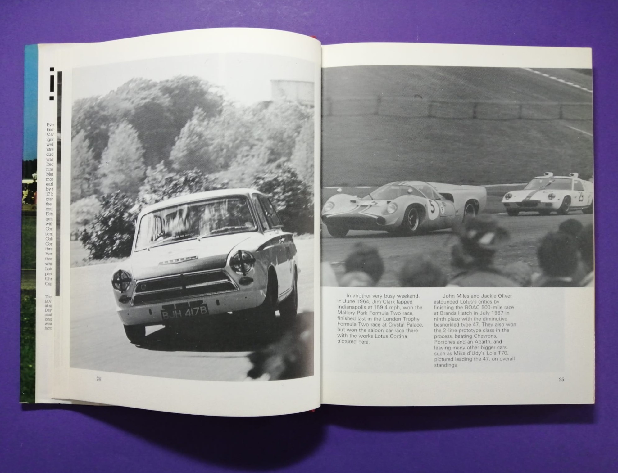 altes Buch, LOTUS, Sports, GT and Touring Cars, 24h LeMans, Tourenwagen,.. Englisch!