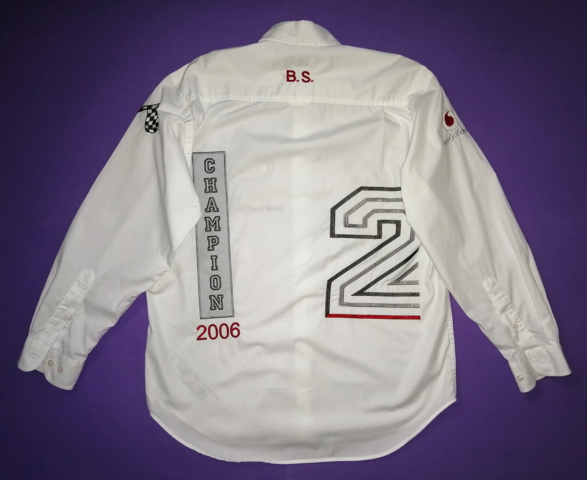 Original DTM Teamhemd, HWA Mercedes Benz AMG, Farbe: weiß, Langarm 