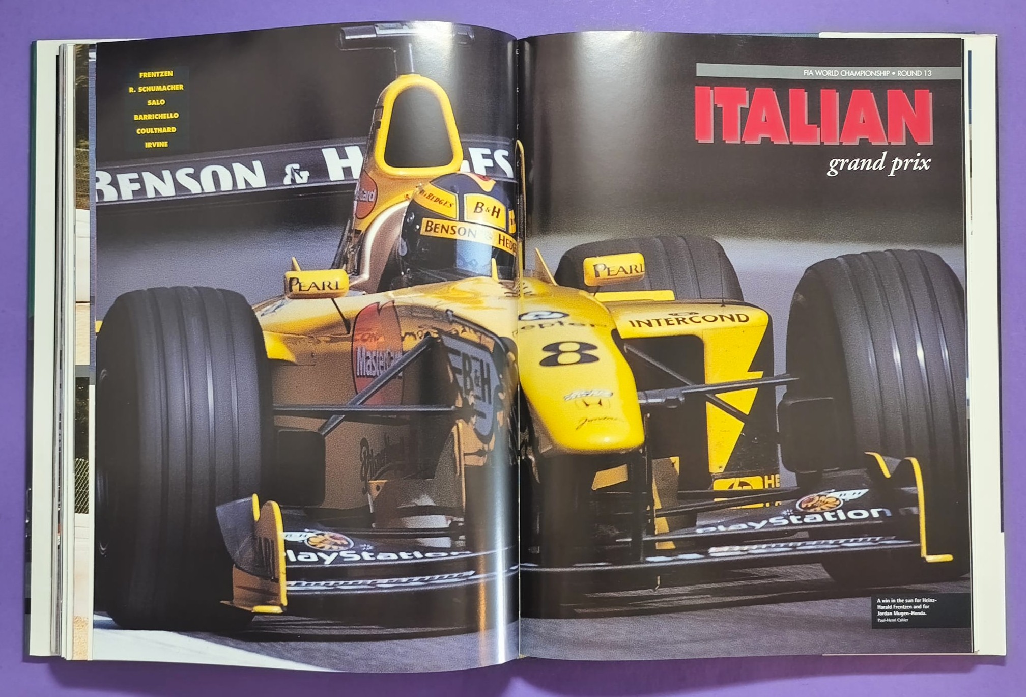 altes Motorsport Jahrbuch Autocourse 1999-2000, Formel 1, 3000, 3, Alex Zanardi, Schumacher, Häkkinen, Hill, Button,.. Ferrari, ProstGP,.. A1-Ring Spielberg, US, LeMans, Tourenwagen Nissan Primera, Volvo,.. MGF Cup, ENGLISCH!
