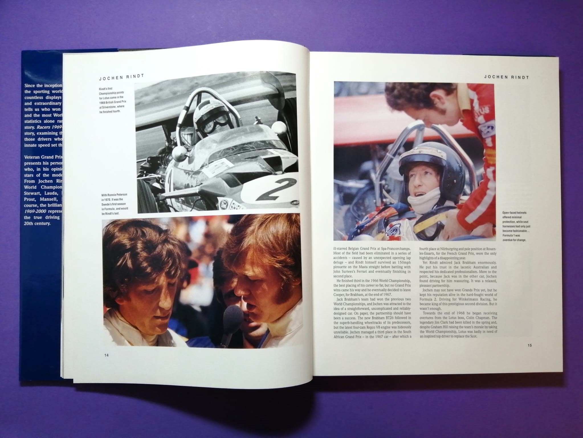 altes Buch, Racers 1969-2000, The Legends of Formula 1, Cevert, Rindt, Courage, Lauda, Hunt, Peterson, Pironi, Senna, Schumacher, Villeneuve,.. Englisch!
