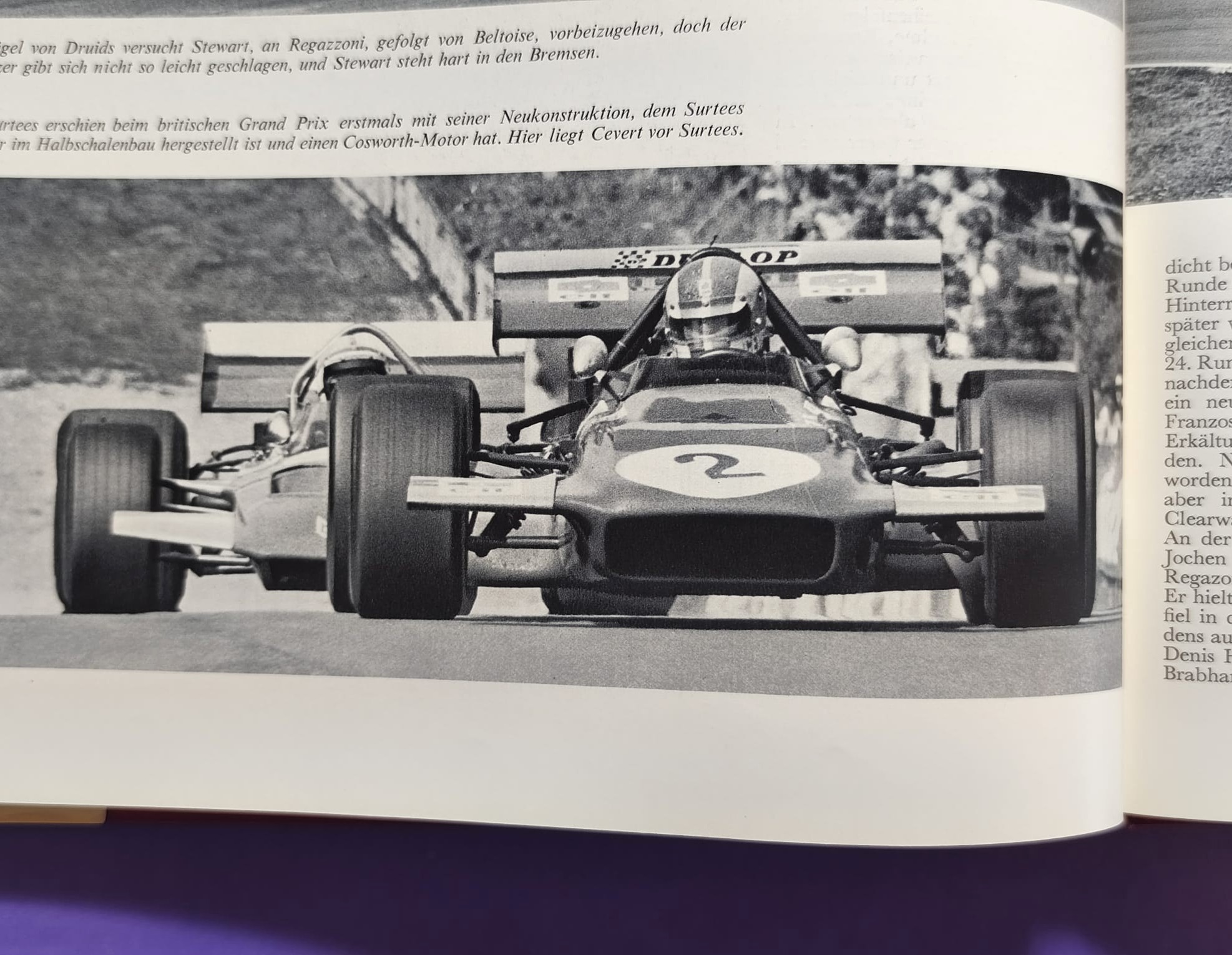 altes Buch, Auto Jahr 1970-1971, Nr. 18, Jochen Rindt Formel 1 Grand Prix Weltmeister, Lotus72, LeMans, CanAm, Indy Car,.. Stewert, Cevert, Ickx, Brabham,.. Ferrari, Porsche 917, Matra,.. Citroen SM, Straßenautos,..