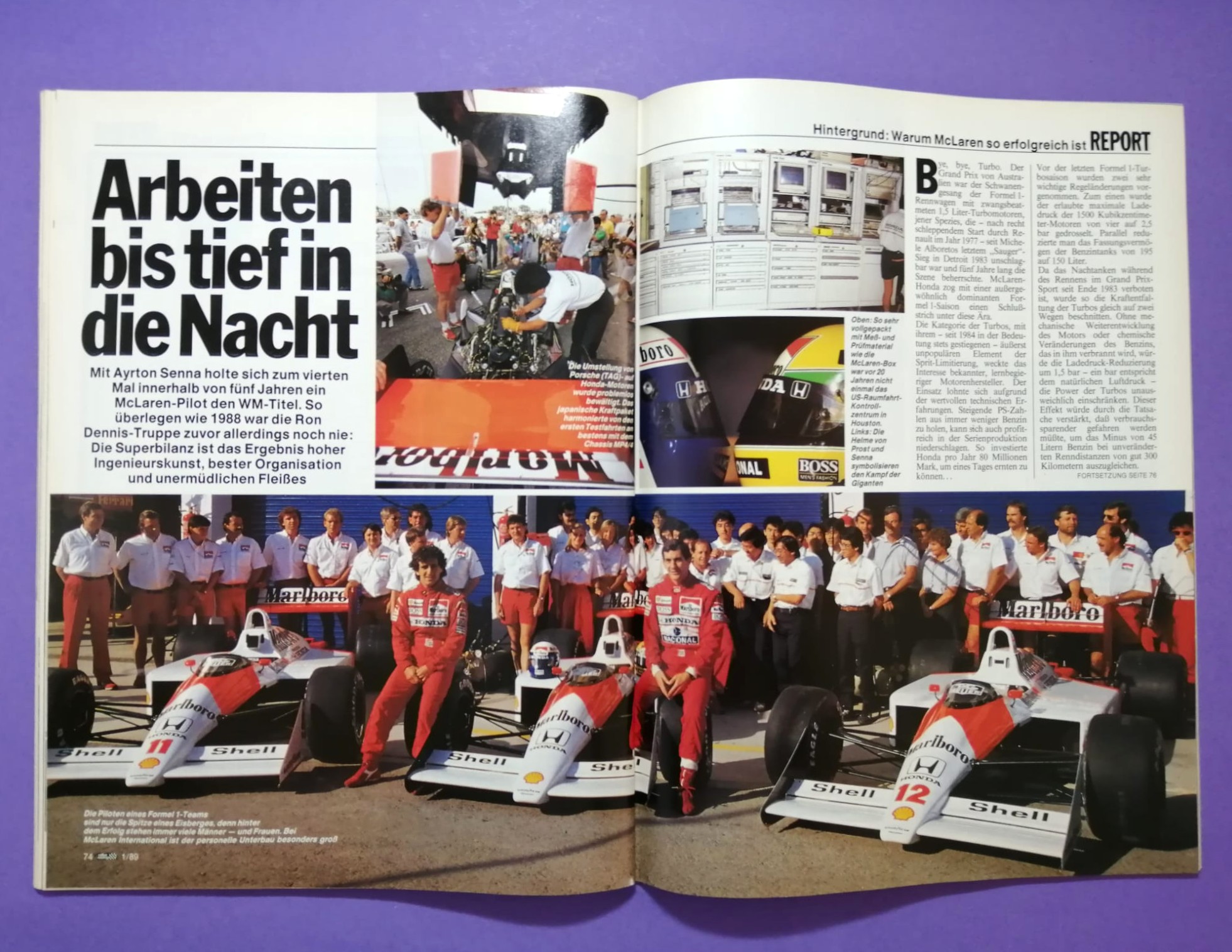 alte Zeitschrift, Magazin, Heft, Rallye Racing, Nr. 1, 4. Jänner 1989, Testbericht BMW M3 E30, DTM, Martini Lancia Delta, Rallye Monte Carlo, Senna McLaren,..