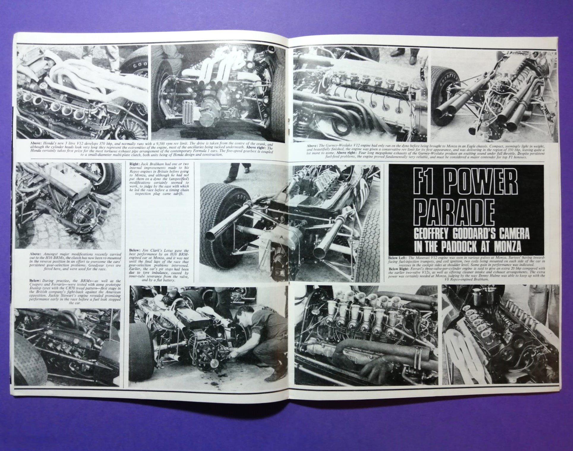 alte Zeitschrift Magazin Heft, Motor Racing, 10/1966, Jack Brabham, Formel 1 Grand Prix,.. Englisch!