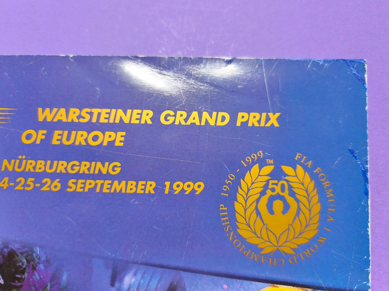 Offizielles Rennprogramm, Formel 1 Grand Prix Europa Nürburgring 1999, Prost GP, Michael Schumacher Ferrari,.. 