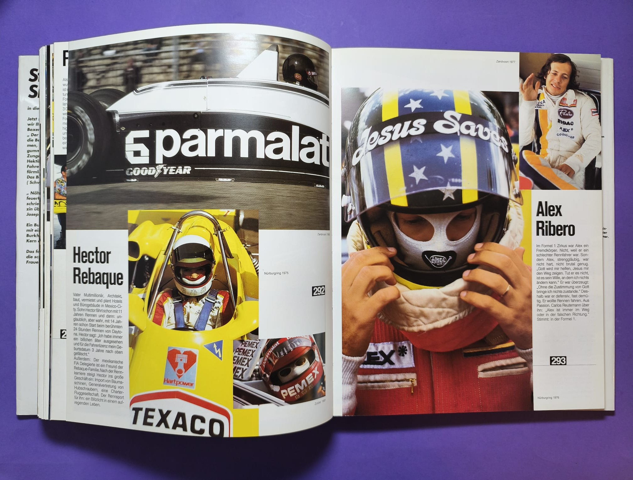 altes dickes großes TOP Buch 180 Rennfahrer, Formel 1, 3, Indy, Nascar, Lauda, Berger, Gartner, Senna,.. 381 Seiten