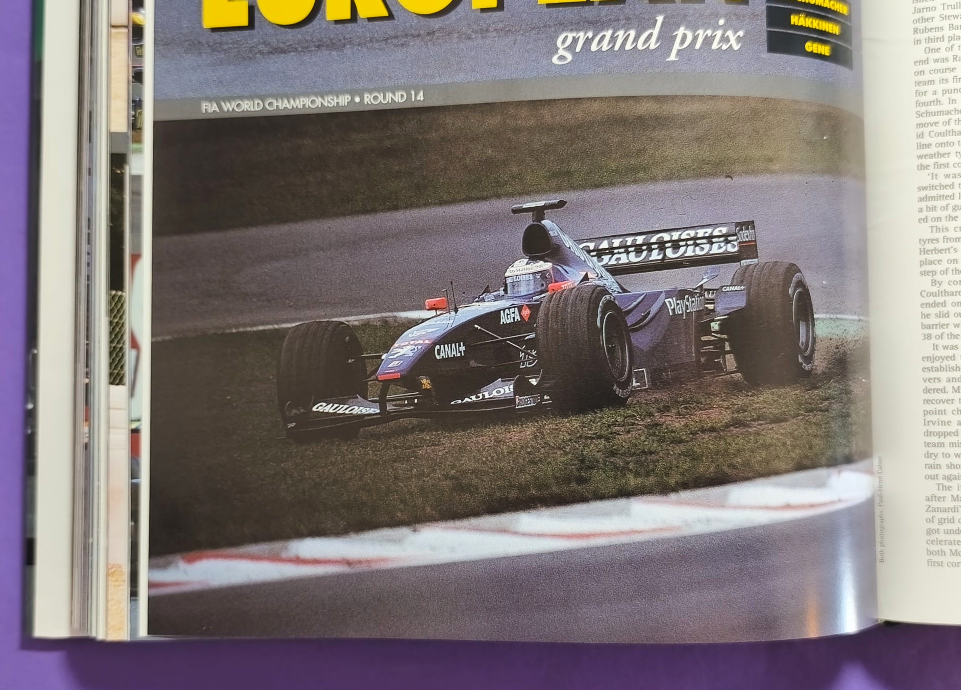 altes Motorsport Jahrbuch Autocourse 1999-2000, Formel 1, 3000, 3, Alex Zanardi, Schumacher, Häkkinen, Hill, Button,.. Ferrari, ProstGP,.. A1-Ring Spielberg, US, LeMans, Tourenwagen Nissan Primera, Volvo,.. MGF Cup, ENGLISCH!