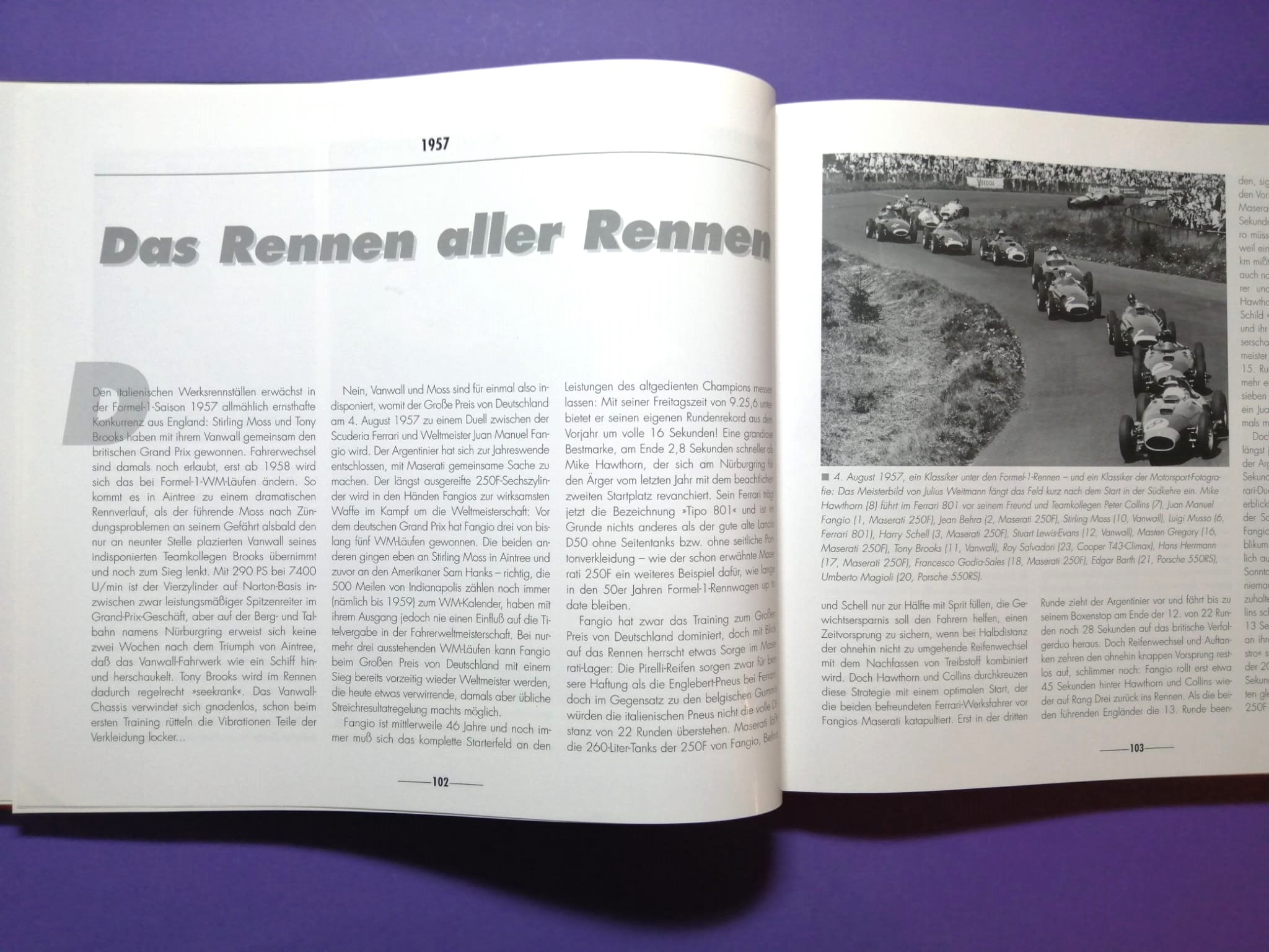 altes Buch, Grand Prix 70 Jahre Großer Preis von Deutschland, 1926 bis 1997, Avus, Solitude, Nürburgring, Hockenheimring, Formel 1, Rindt, Lauda, Berger, Clark, Cevert, Schumacher, Winkelhock, Zakspeed,..