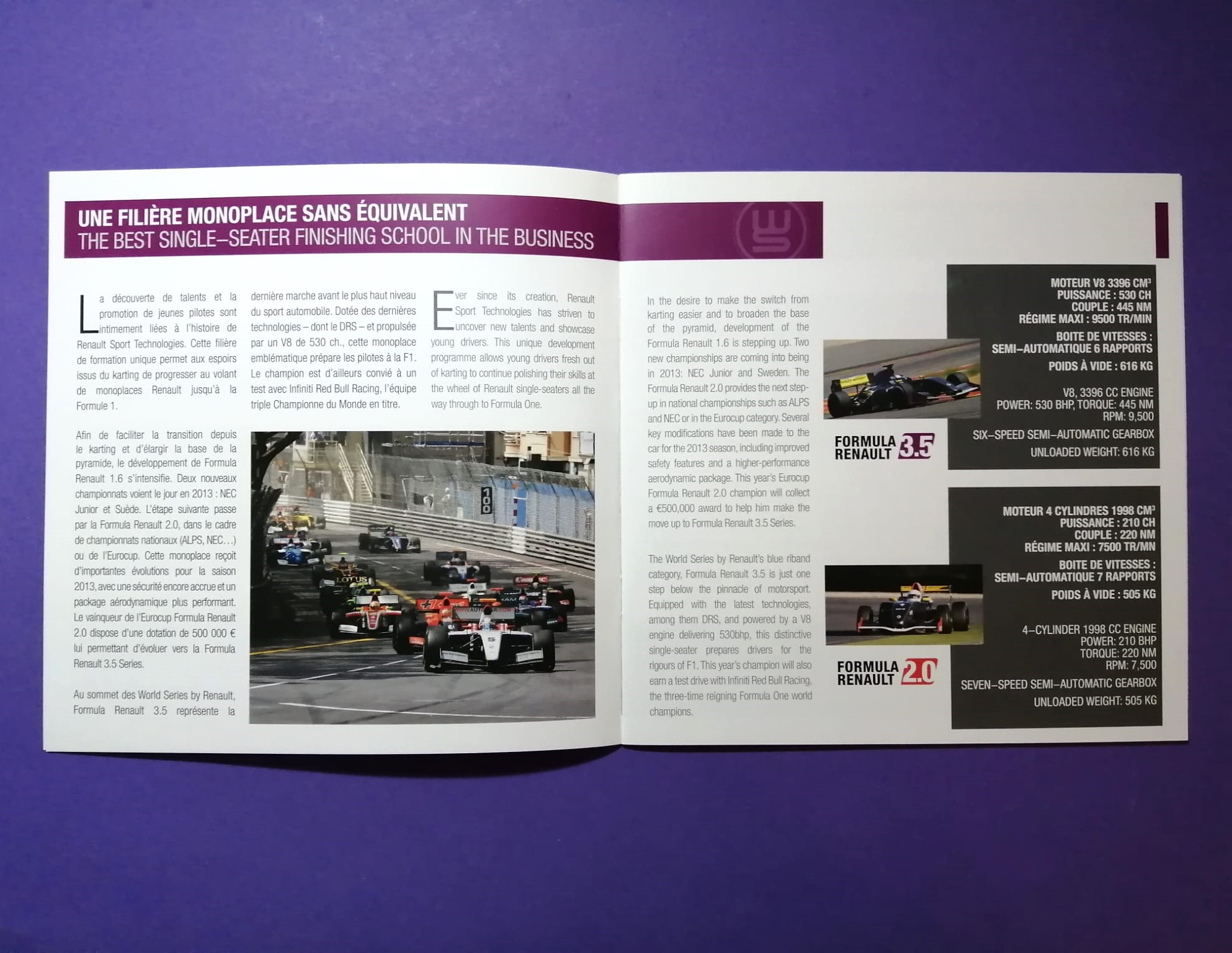 2 Stück Original Prospekte, Formel Renault 2.0, 3.5, World Series Clio, Megane Cup, Geschichte und Technik, Red Bull Formel 1, 2013