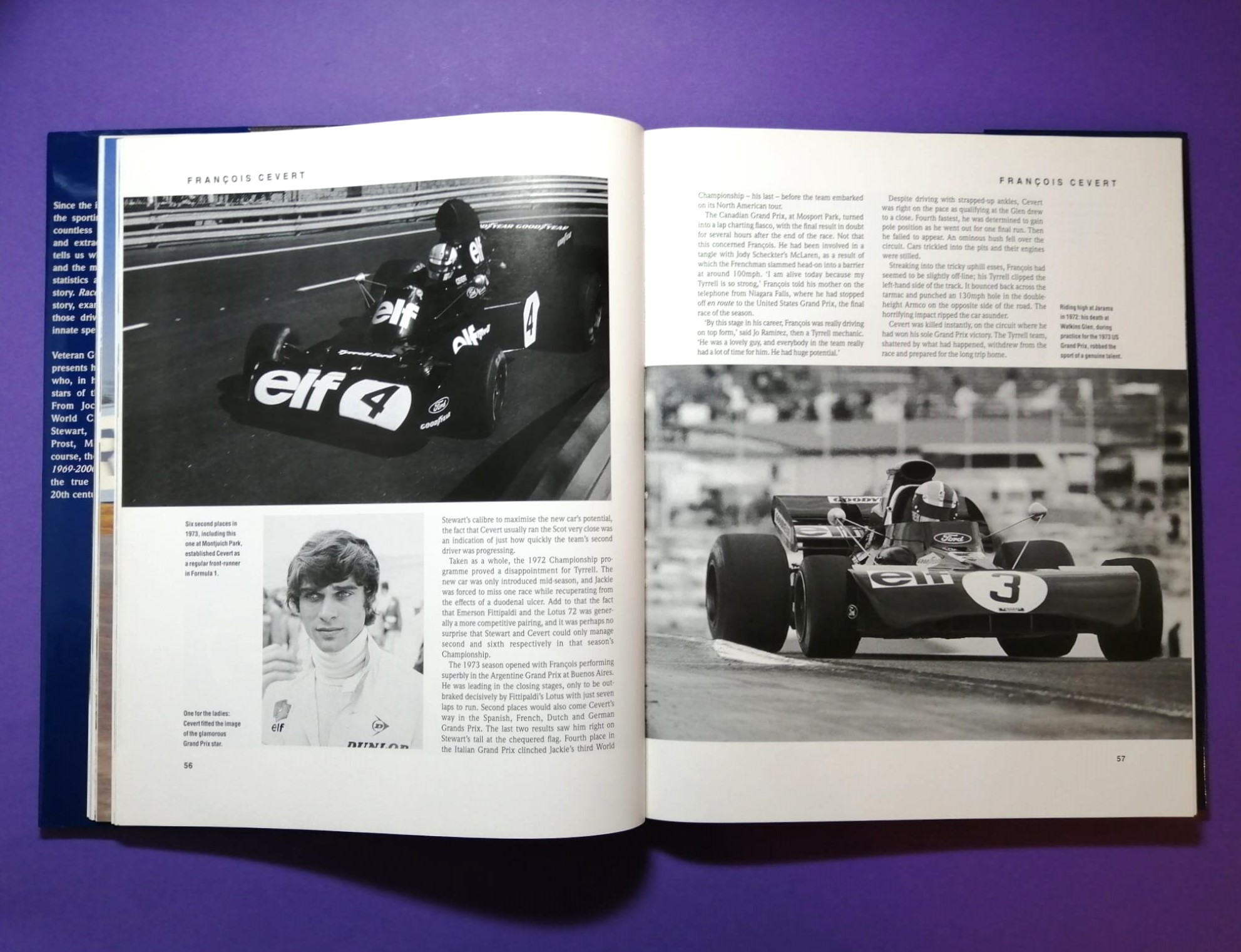altes Buch, Racers 1969-2000, The Legends of Formula 1, Cevert, Rindt, Courage, Lauda, Hunt, Peterson, Pironi, Senna, Schumacher, Villeneuve,.. Englisch!