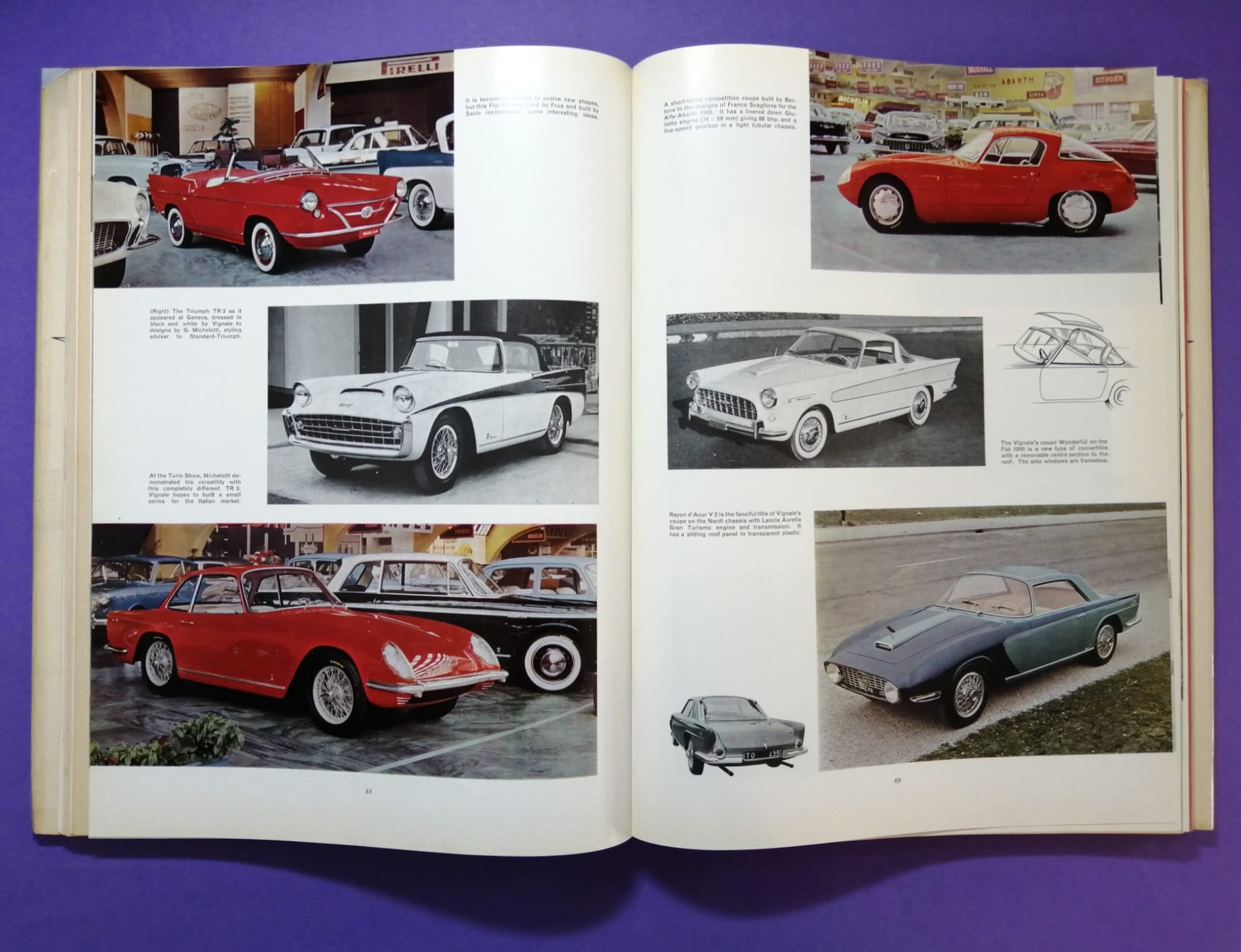 RARITÄT! sehr altes Buch, Automobile Year 1958-1959 Nr.6, Borgward, Porsche Spider,.. Formel 1, LeMans, Targa Florio,.. Brooks, Hailwood, Surtess,.. Aston Martin DBR1/300,.. ENGLISCH!