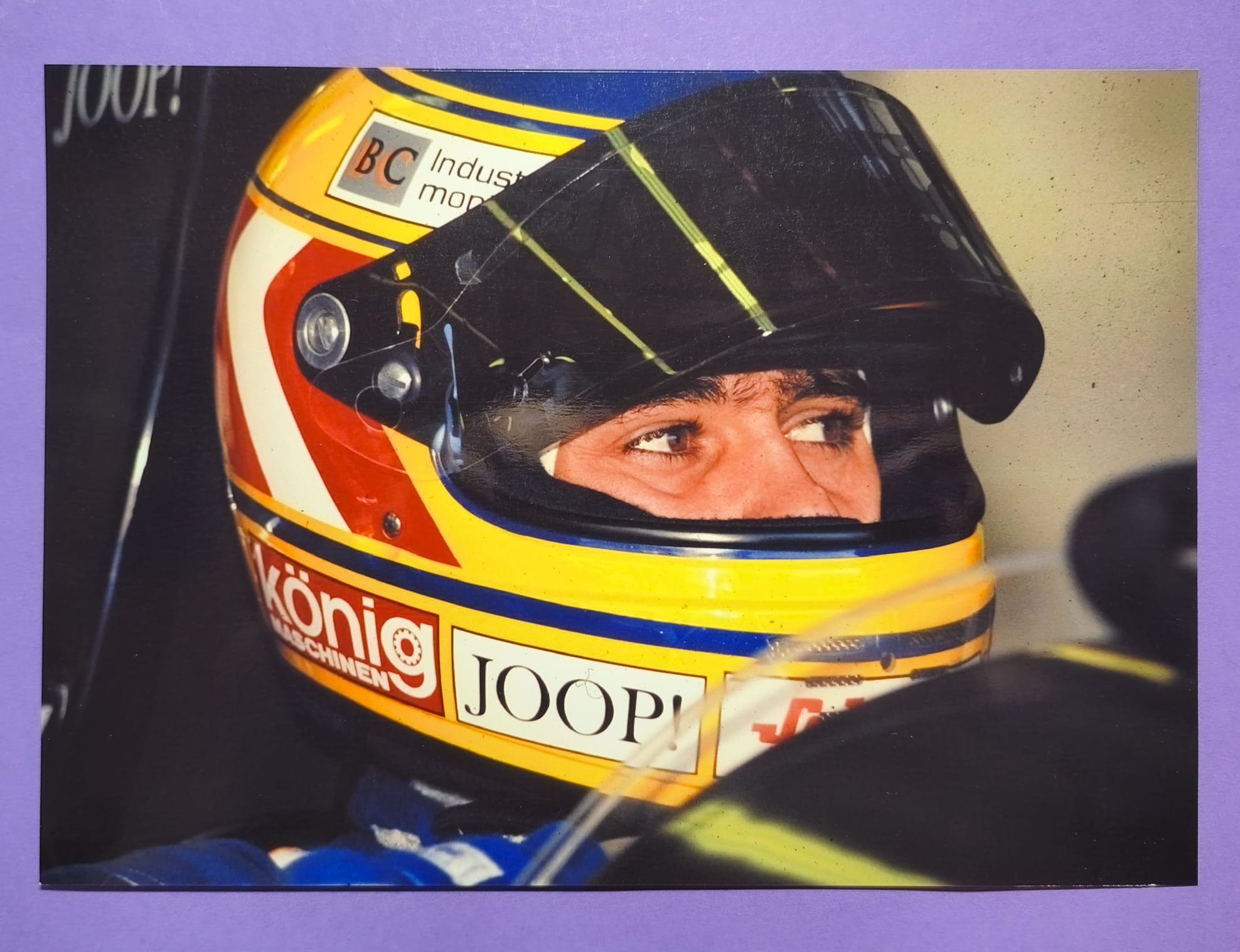 altes Pressefoto 20x30cm, Karl Wendlinger, Sauber Mercedes, Formel 1 Grand Prix 1993