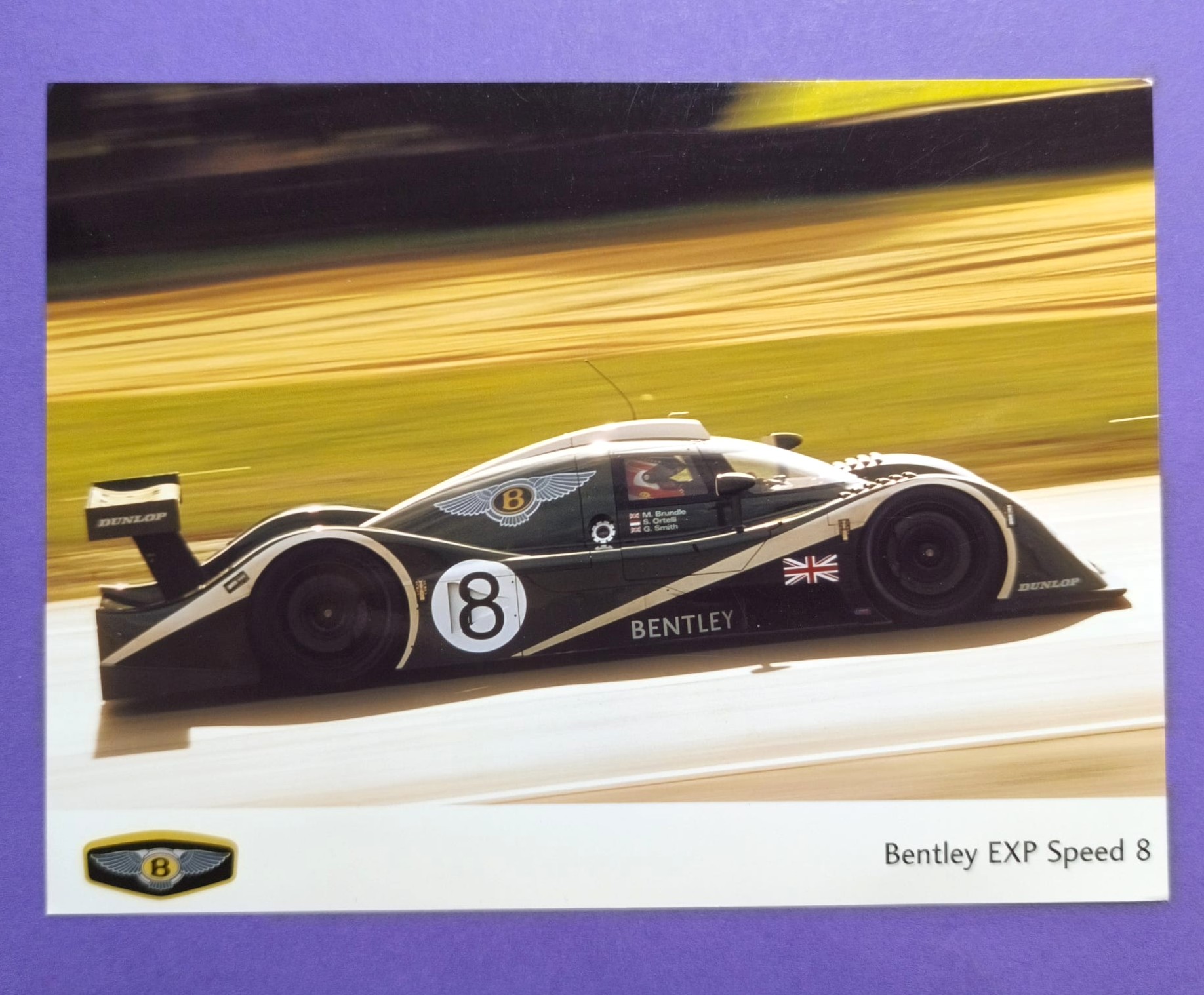 altes Presse Werksfoto, Bentley EXP Speed 8, 24h LeMans 2001, 15x20cm