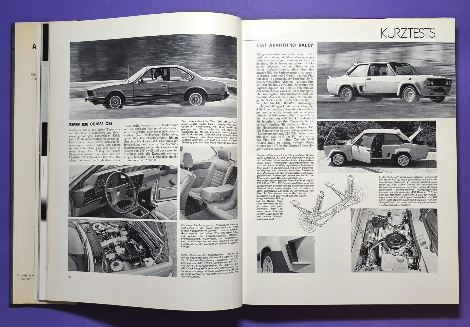 altes Buch, Auto Jahr 1976-1977, Nr. 24, Alfa Sud, Fiat Abarth 131, Lancia Stratos,.. Formel 1, LeMans, Rallye, Tourenwagen WM,.. BMW, 6 Rad Tyrrell, Niki Lauda Ferrari, Lotus, Porsche,..