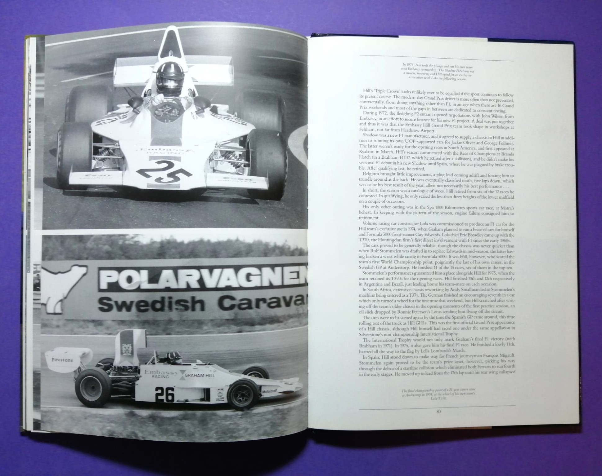 altes Buch, Graham Hill, Formel 1 Grand Prix Weltmeister, BRM, Lotus,.. Englisch!