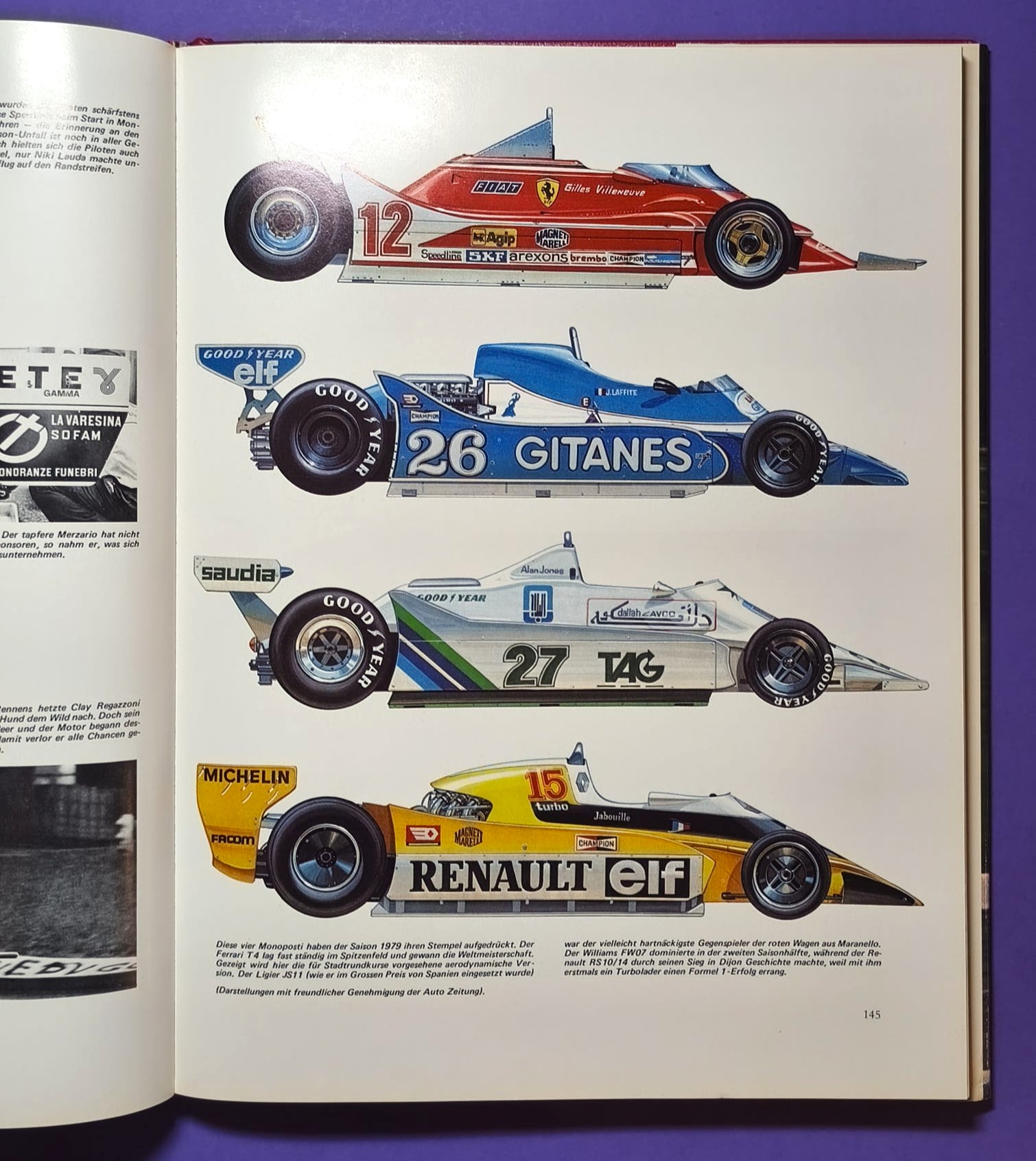 altes Buch, Auto Jahr 1979-1980, Nr. 27, BMW M1 Procar, Lancia Beta, Mazda, Mercedes, Rallye, Fiat Abarth 131, Renault R5, Porsche,.. Formel 1, 2, 3, LeMans, USA,.. Scheckter, Villeneuve, Lauda,.. Ferrari, Ligier, Lotus, Renault, Wolf,..
