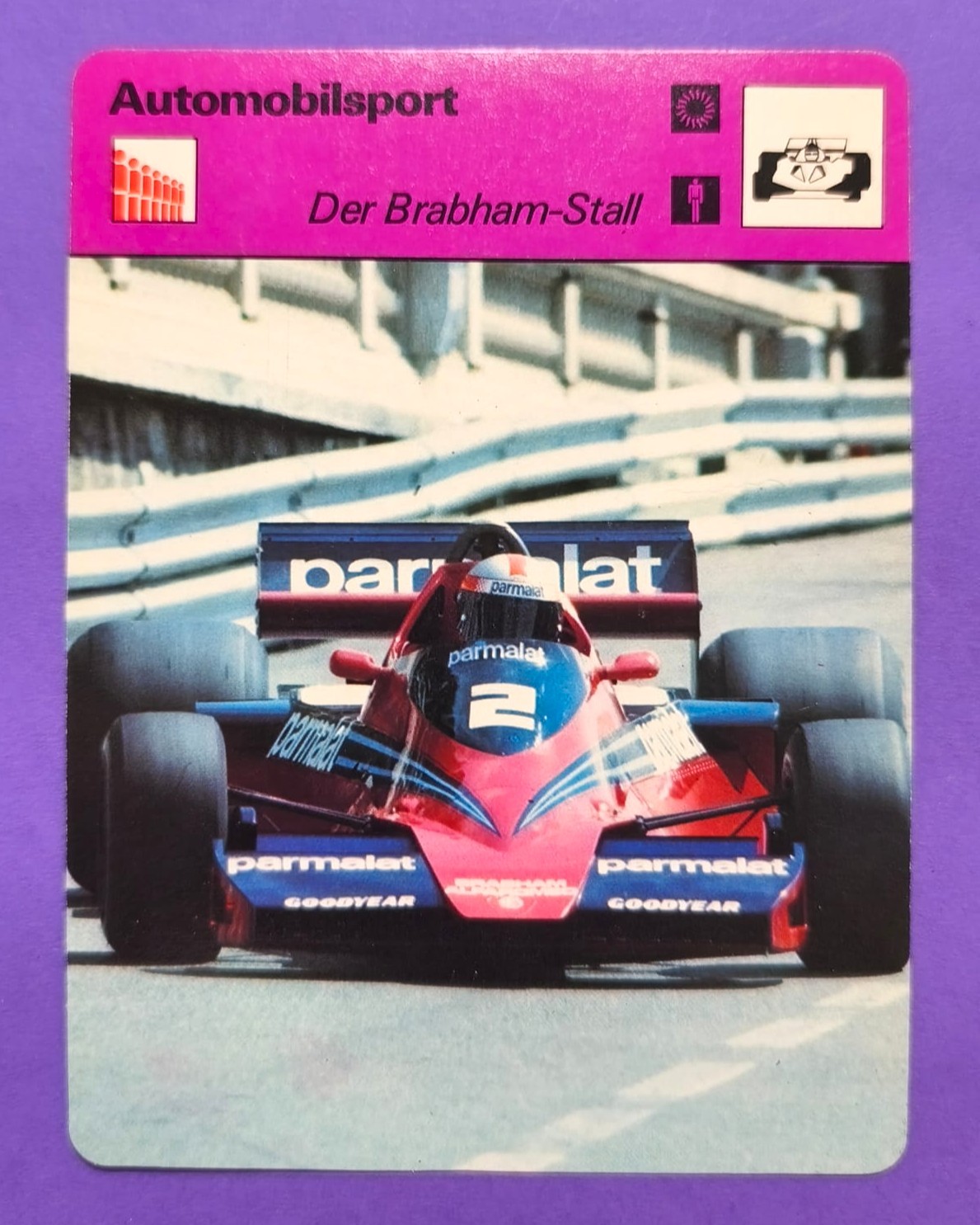 alte Sammelkarte, John Watson, Brabham Alfa-Romeo, Formel 1 Grand Prix Monaco 1978, 12x16cm