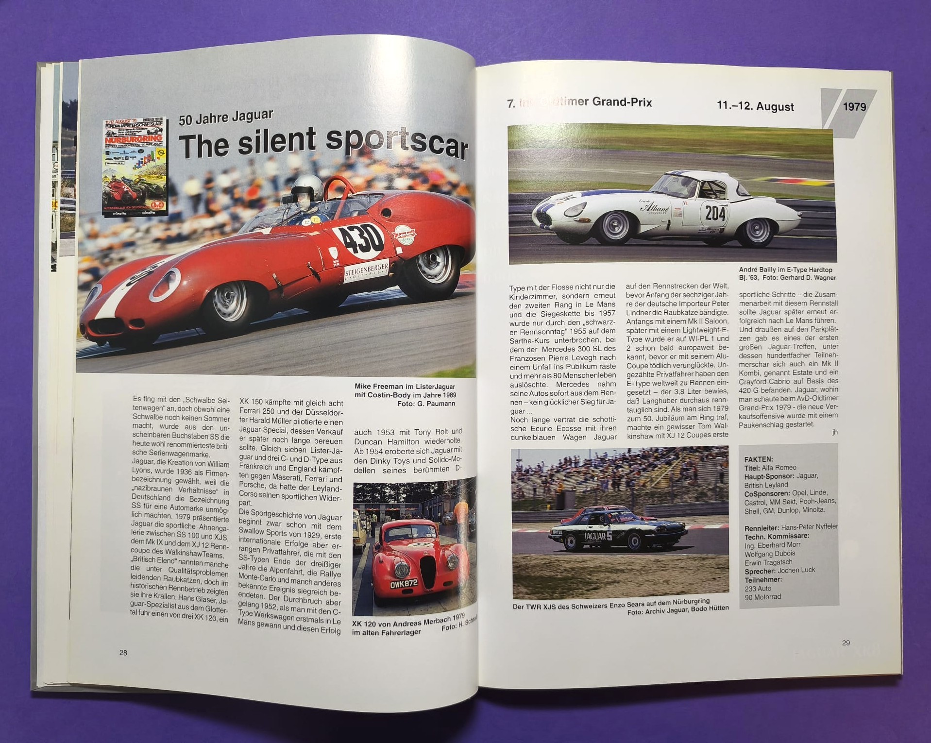 altes Buch, 25 Jahre AvD Oldtimer Grand Prix Nürburgring