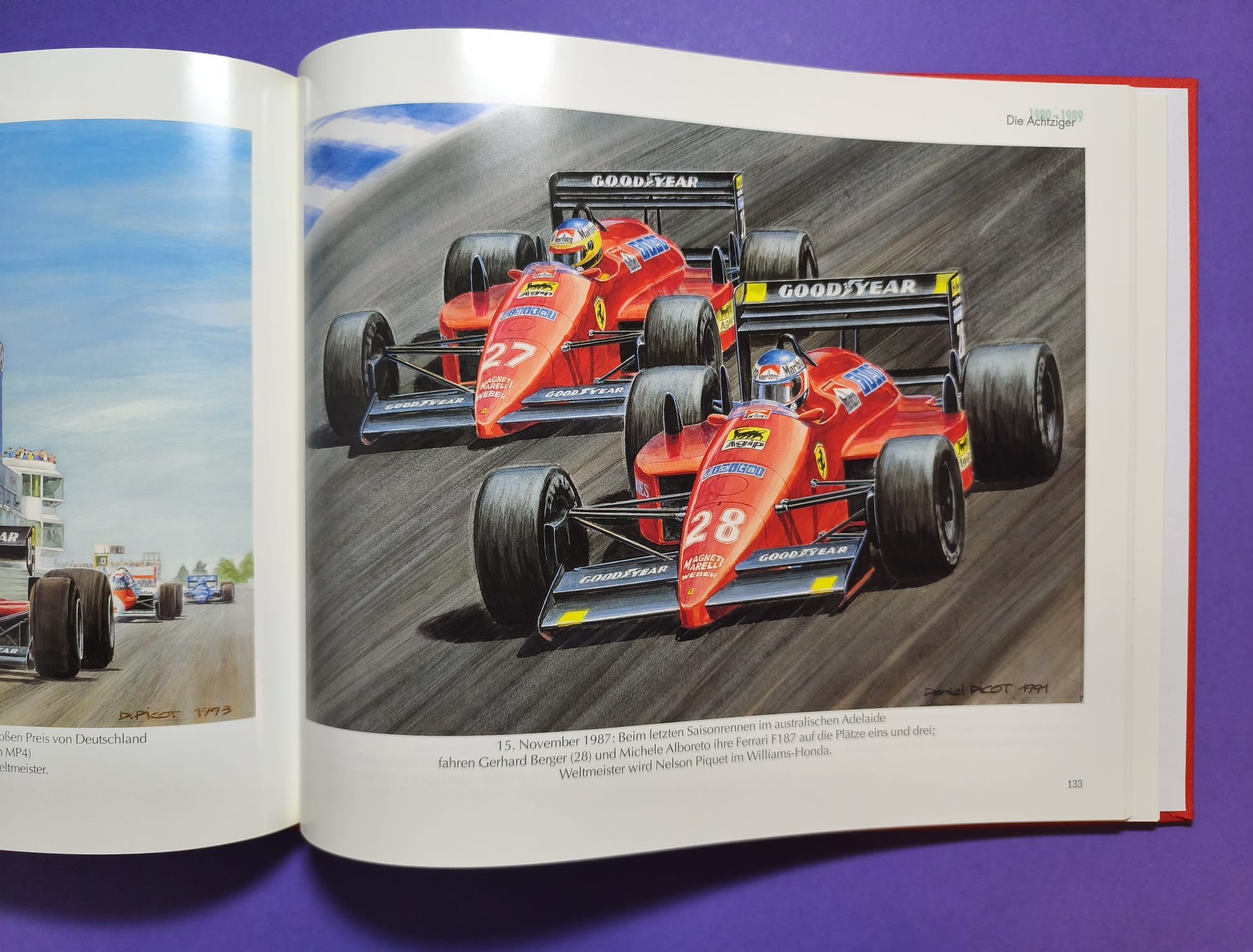 altes Buch, Ferrari Renngeschichte, 1930-1997, Formel 1 Grand Prix, 24h LeMans,.. Trips, Lauda, Schumacher,... 