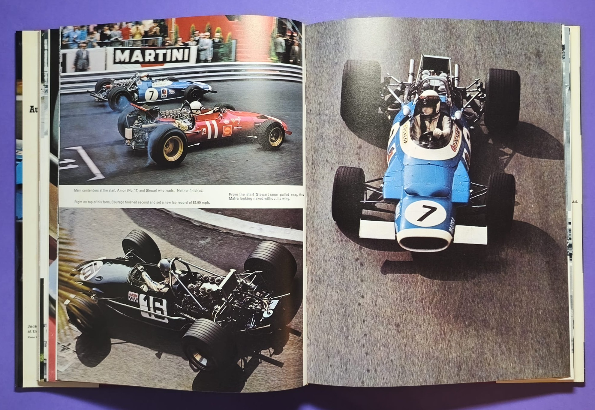 altes Buch, Automobile Year 1969-1970, Ford Capri, Opel Manta,.. Formel 1, LeMans, Rallye, Indy Car,.. Jochen Rindt, Hill, Ickx, Siffert, Stewart,.. Lotus, Ferrari, Porsche 917, Matra,.. ENGLISCH!