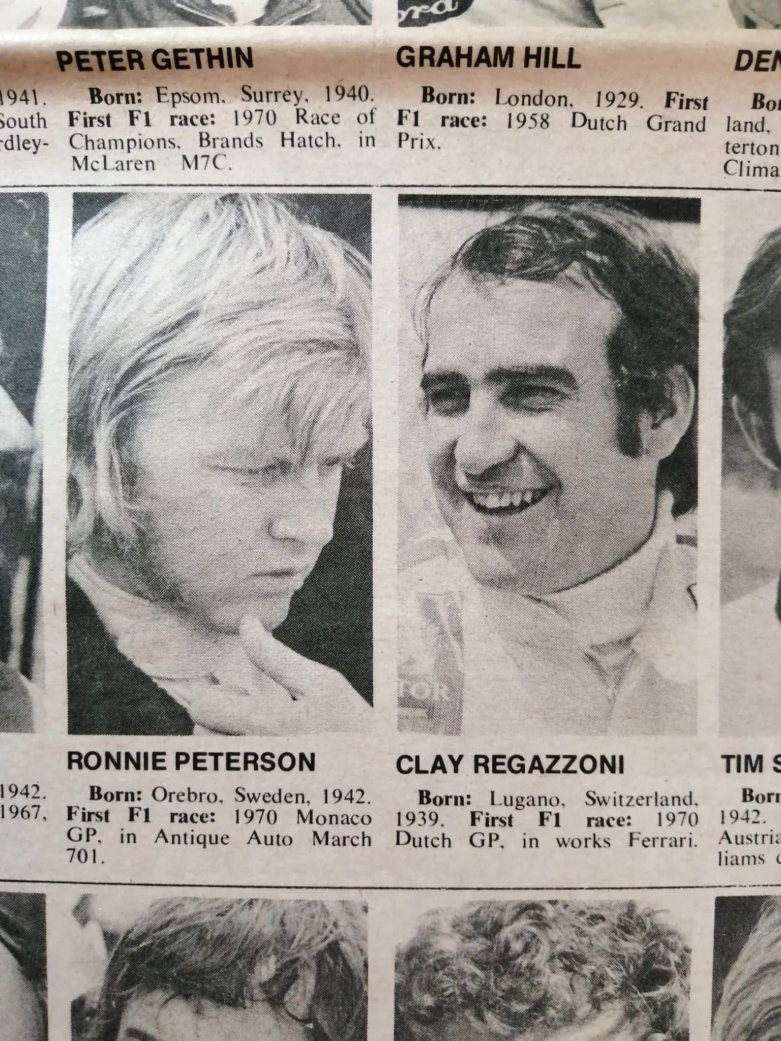 RARITÄT! alte Zeitung, Motoring News, 15. Juli 1971, Cevert, Hill, Siffert, Peterson, Stewart, BRM, Tyrrell, Formel 1 Grand Prix,.. Englisch