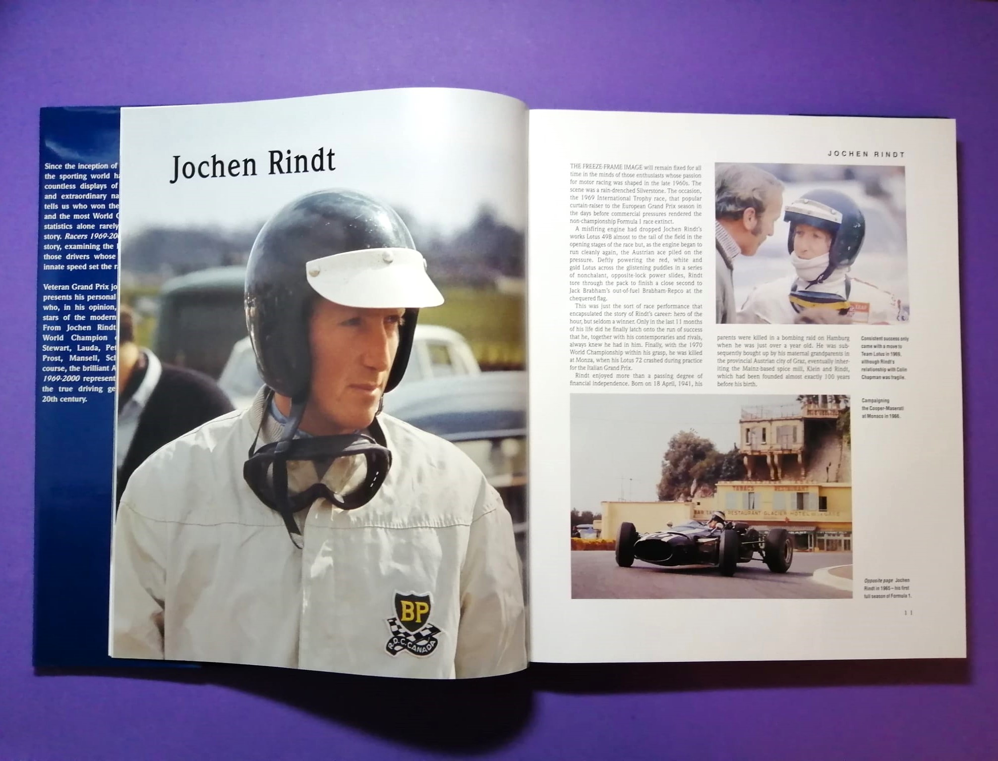 altes Buch, Racers 1969-2000, The Legends of Formula 1, Cevert, Rindt, Courage, Lauda, Hunt, Peterson, Pironi, Senna, Schumacher, Villeneuve,.. Englisch!