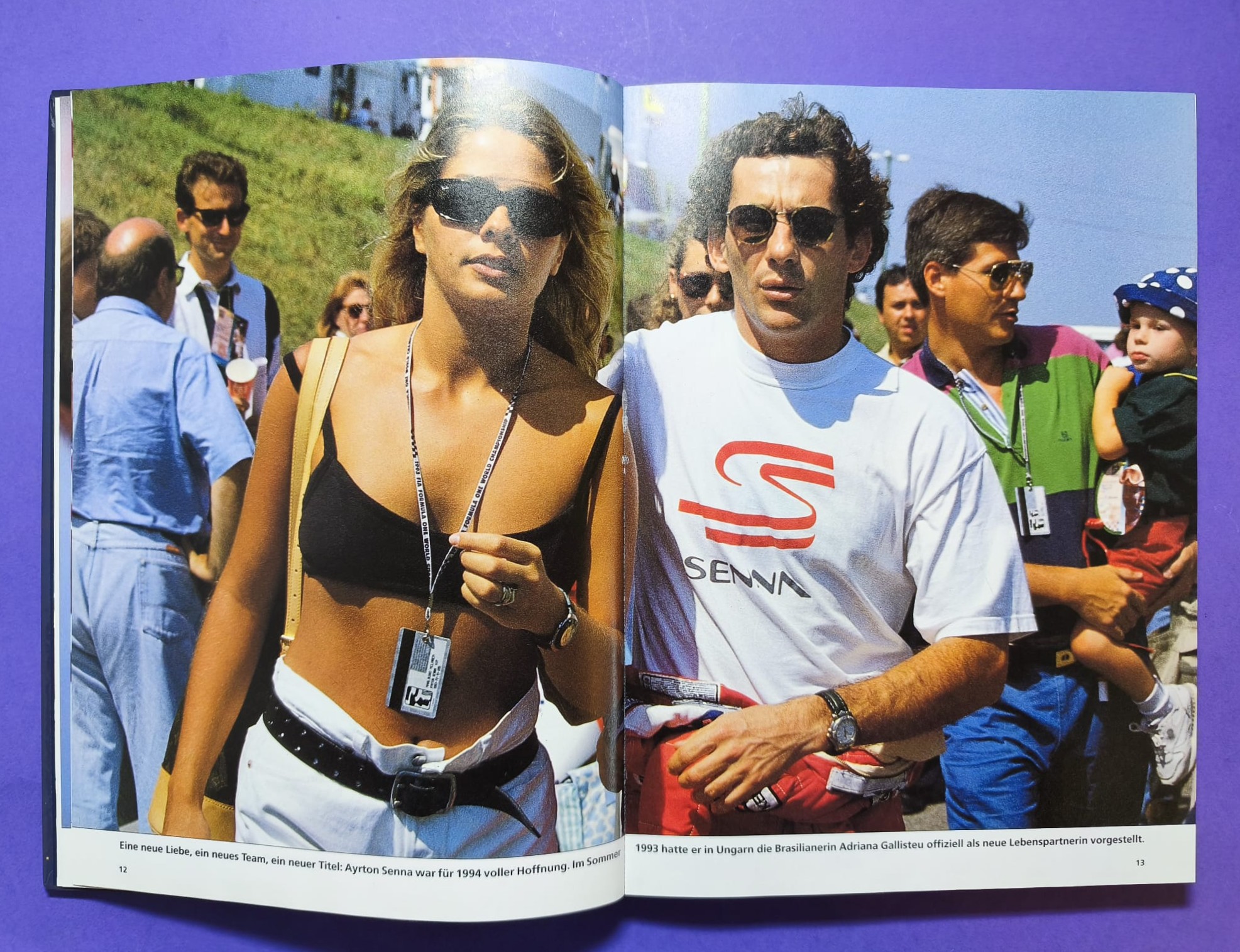 altes Buch, Ayrton Senna, Leben am Limit, Formel 1 Grand Prix Weltmeister 1988, 1990, 1991, McLaren Honda