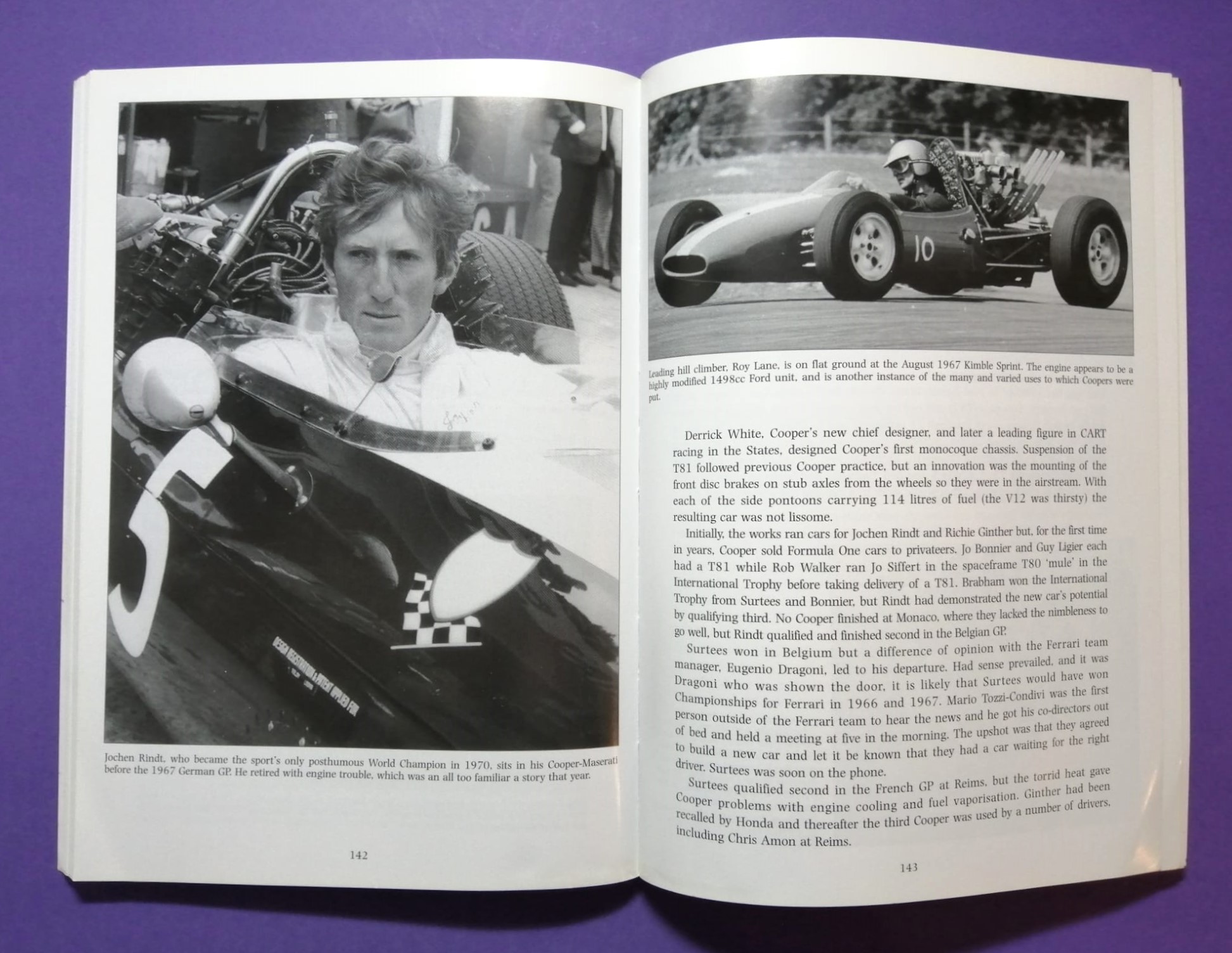 altes Buch Cooper, Formel 1 Grand Prix Team, Formel 2, Formel 3, Sportwagen, Indy Car, MINI Tuner, Jochen Rindt,.. Englisch!