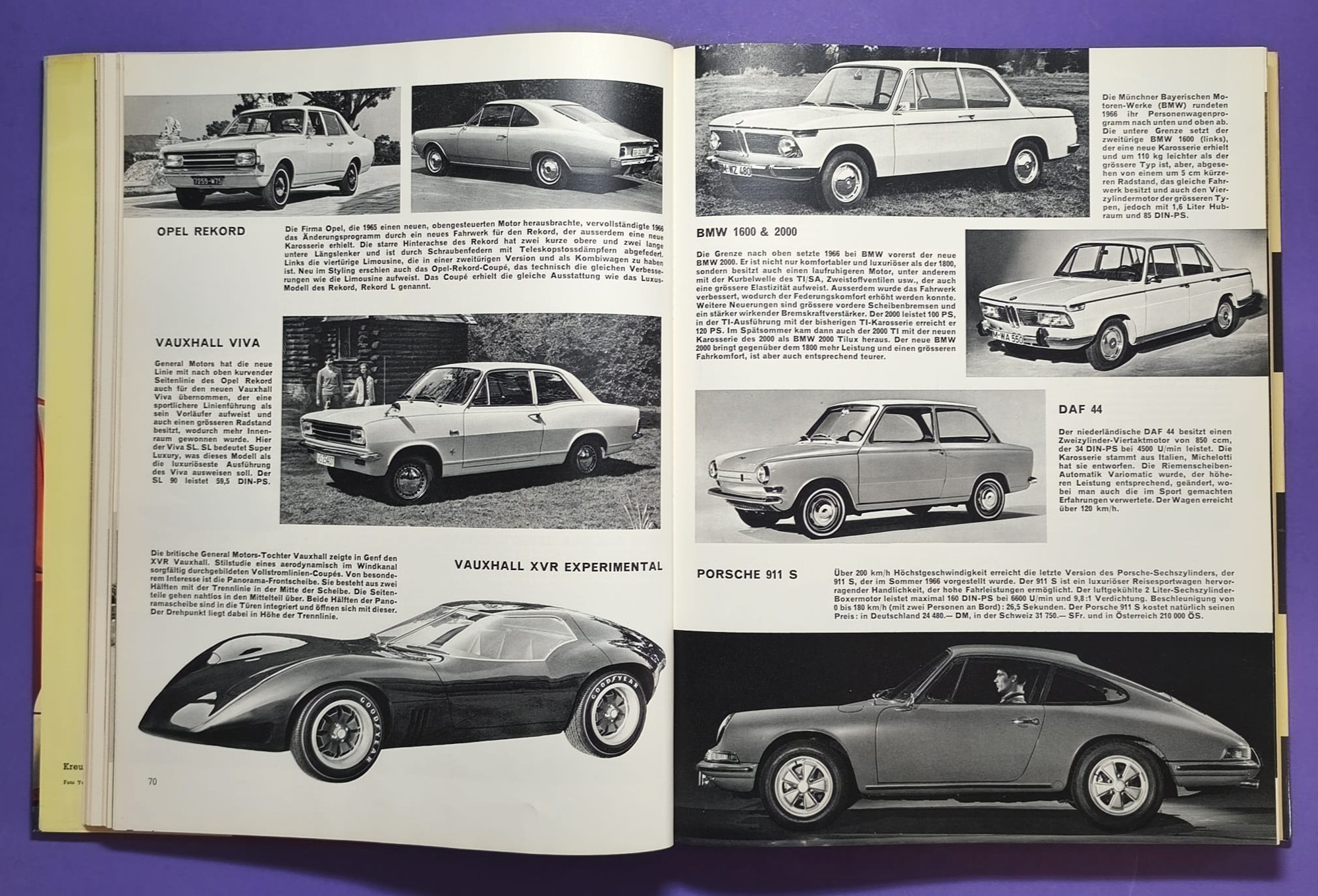 altes Buch, Auto Jahr 1966-1967, Nr. 14, Ferrari, Ford GT40, Porsche, Lamborghini Miura,.. Formel 1, LeMans, Rallye, Mille Miglia,.. Jochen Rindt, Brabham, Clark, Hill,.. 